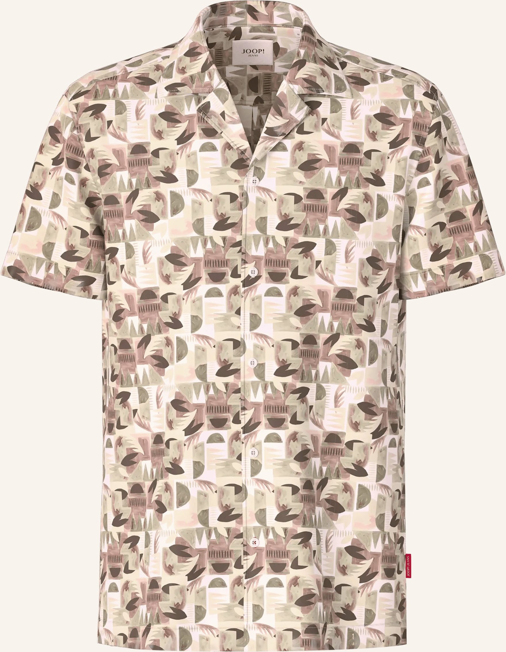 Joop! Jeans Resorthemd Hanes Regular Fit braun