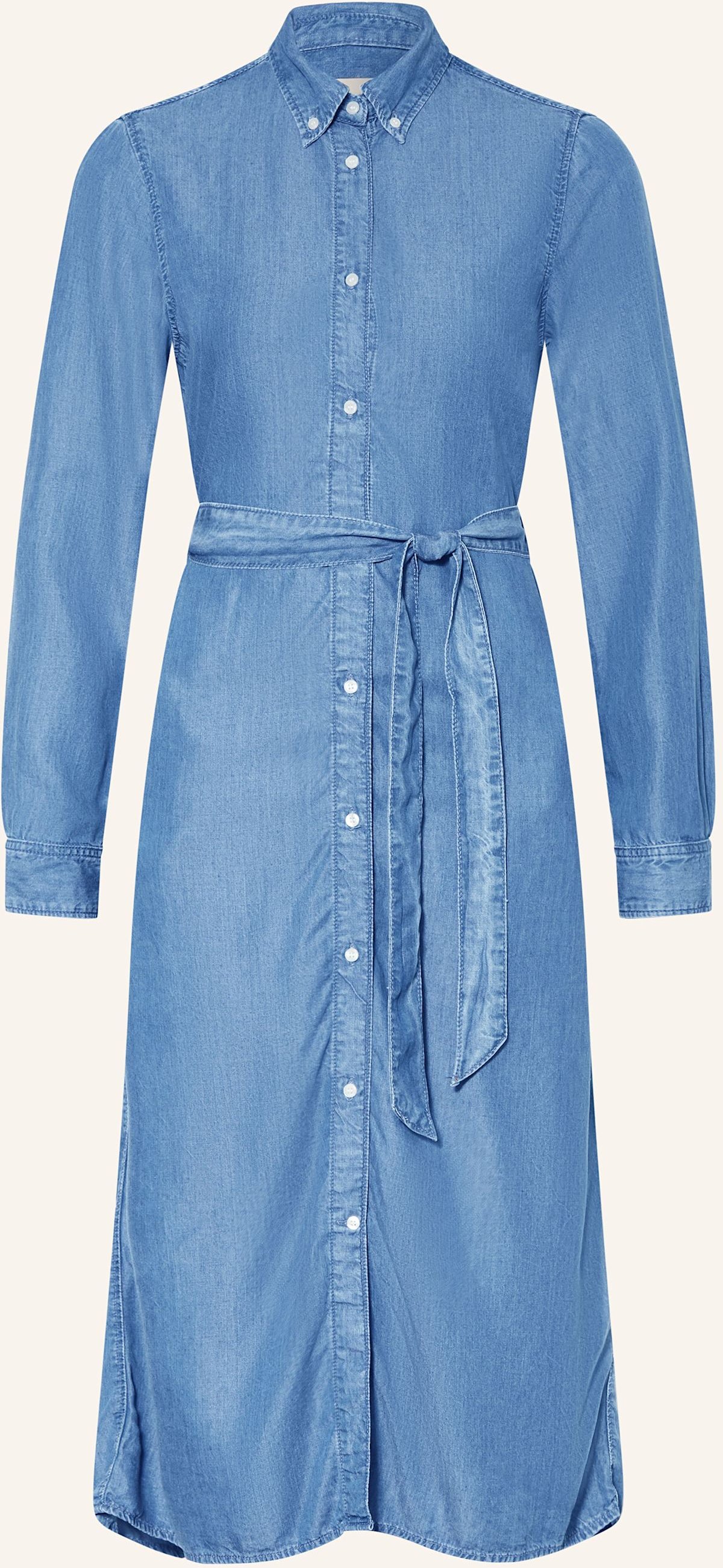 Gant Hemdblusenkleid In Jeansoptik blau