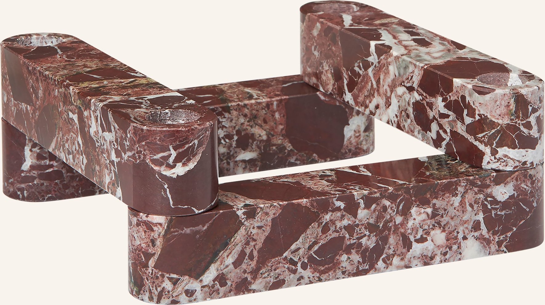 Ferm Living Kerzenhalter Newel rot