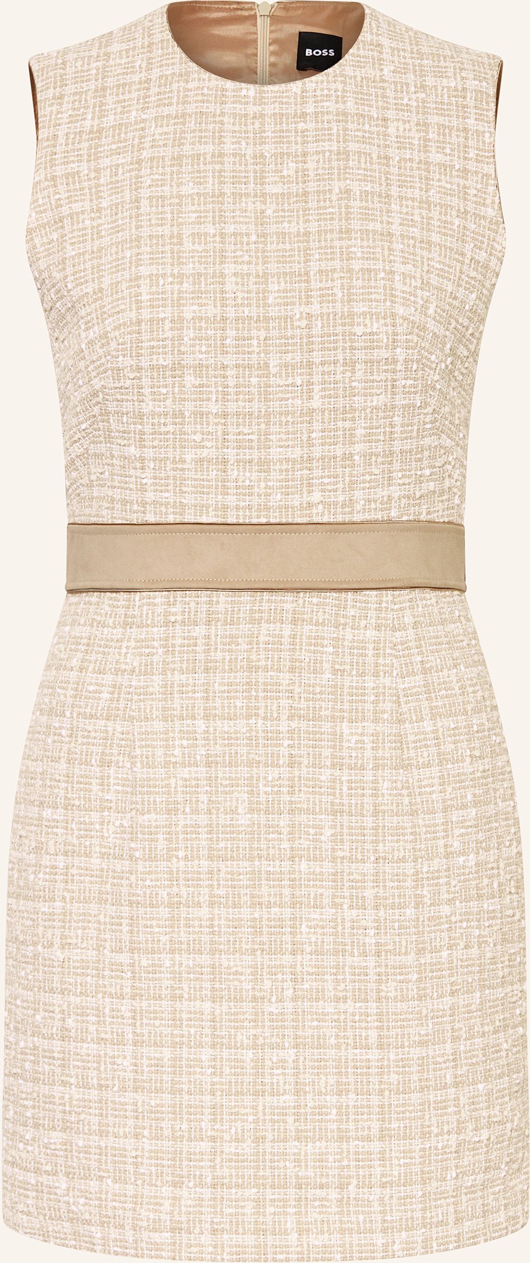 Boss Etuikleid Diarias Aus Tweed blau