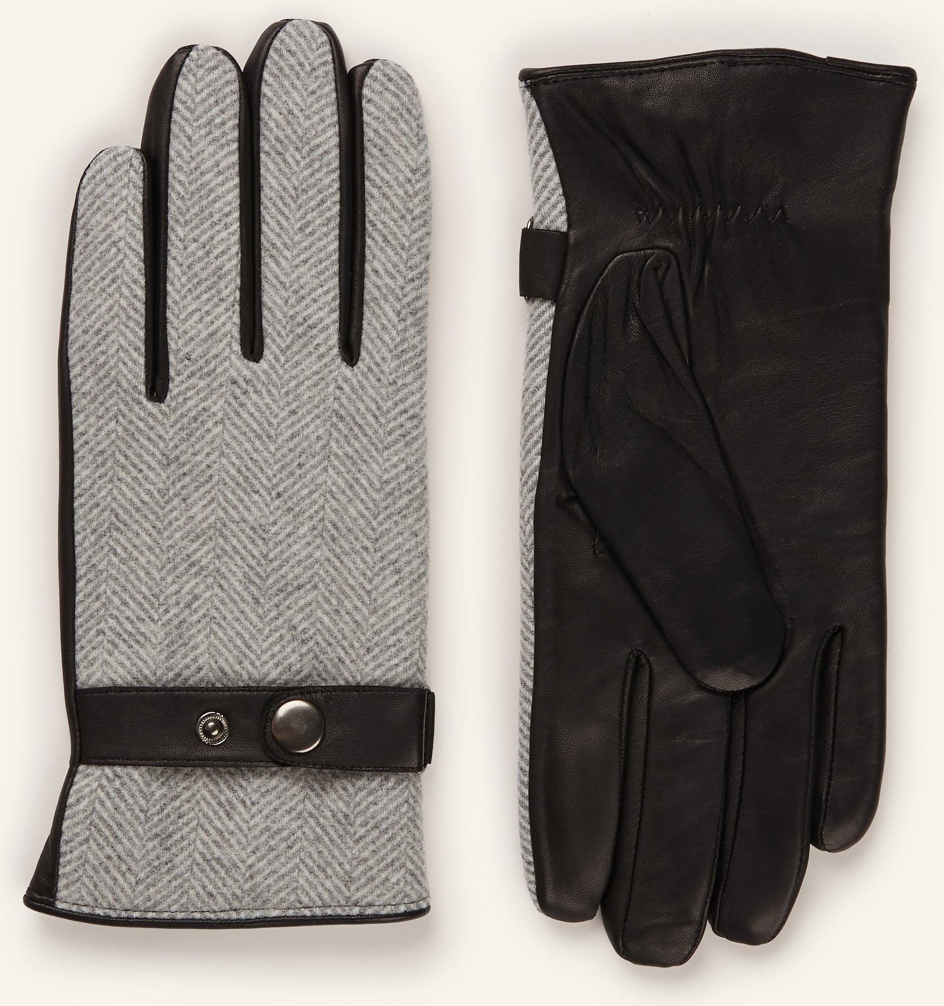 Strokesman's Lederhandschuhe grau