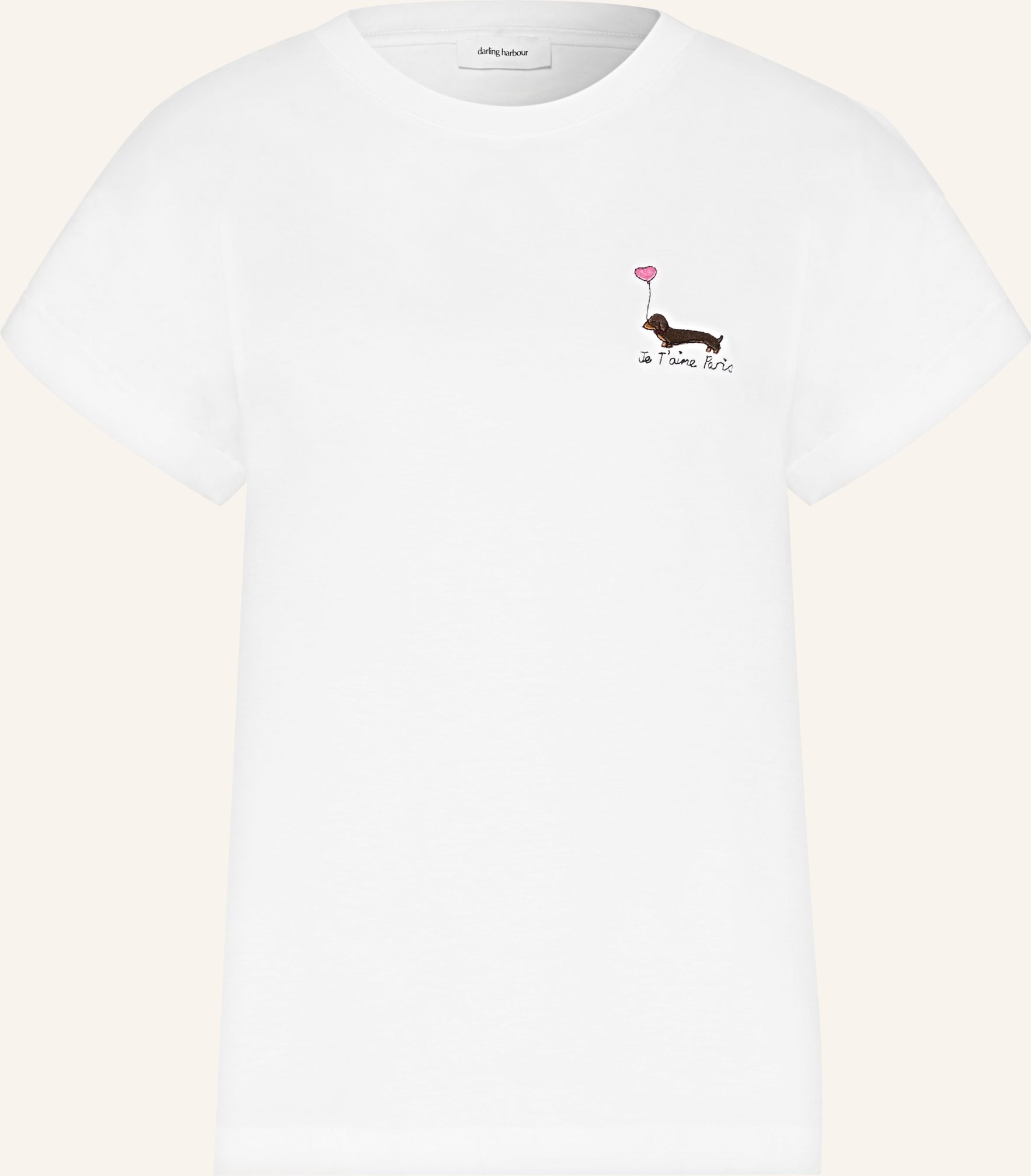 Darling Harbour T-Shirt Mit Stickerei weiss