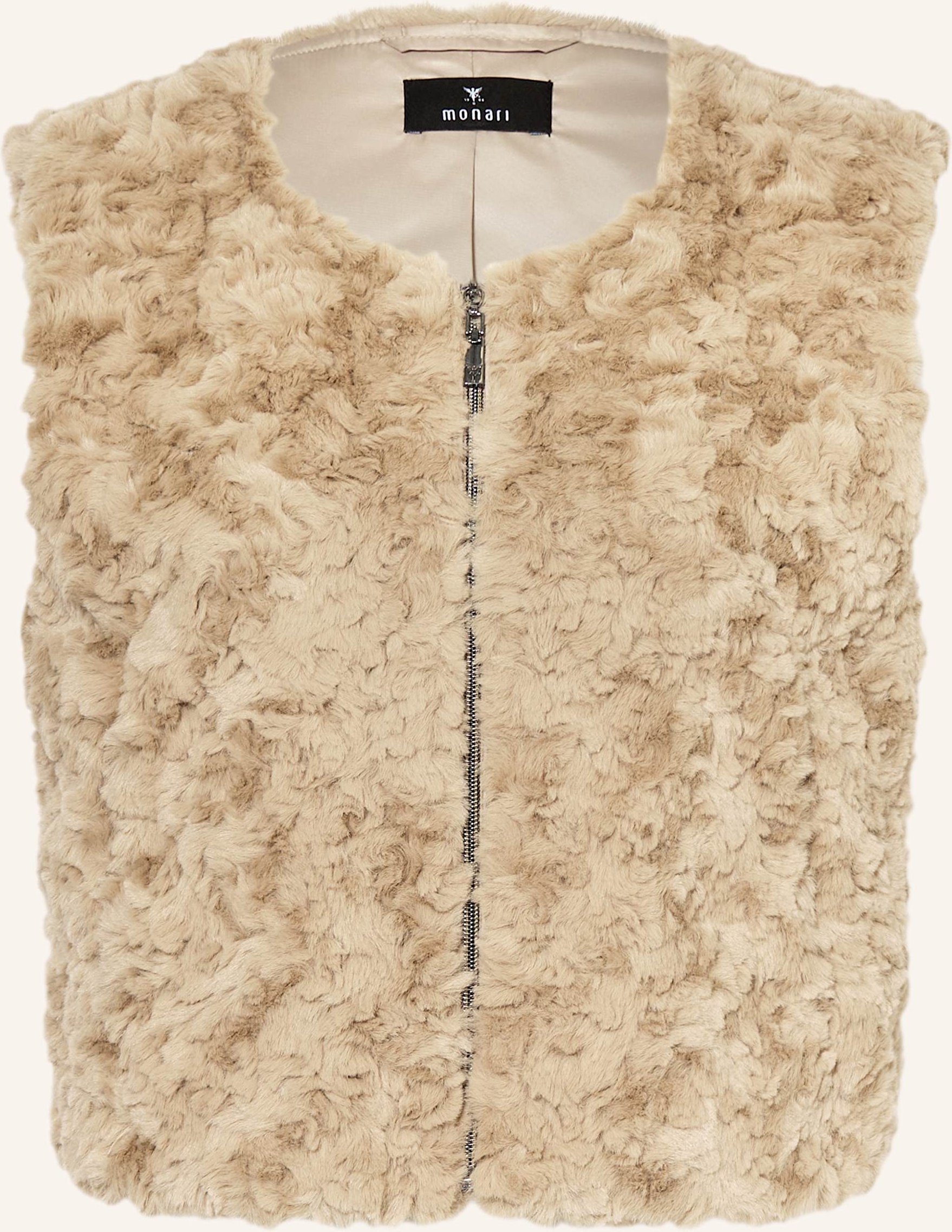 Thumbnail - Monari Kunstfell-Weste beige