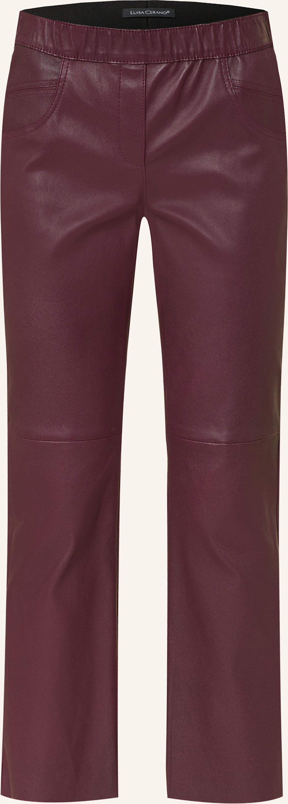 Luisa Cerano 7/8-Hose Aus Leder rot