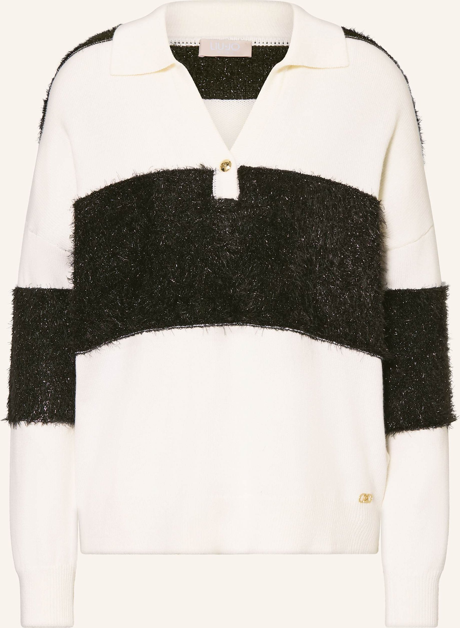 Liu Jo Pullover Mit Glitzergarn weiss