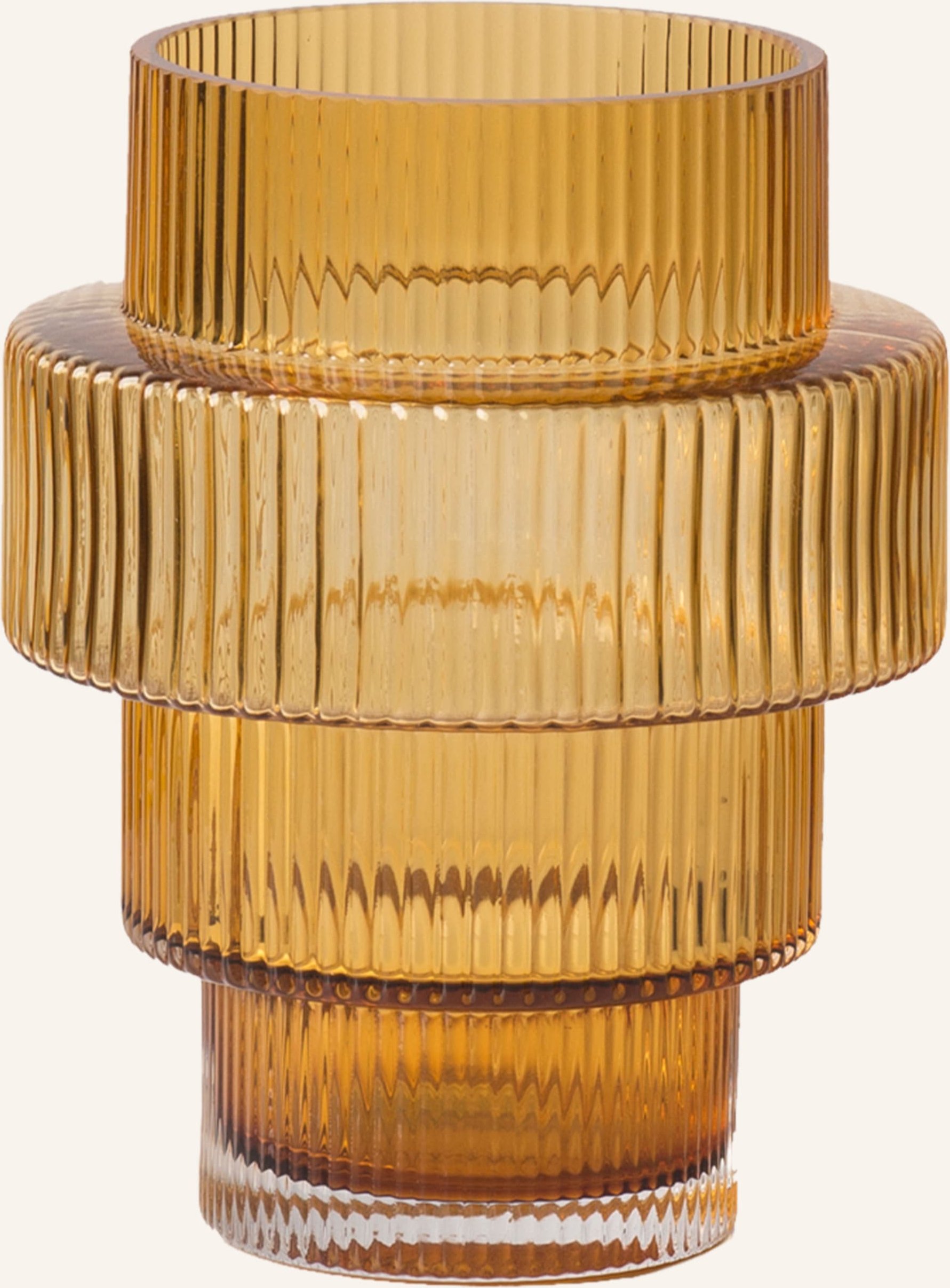 Polspotten Windlicht Steps gelb