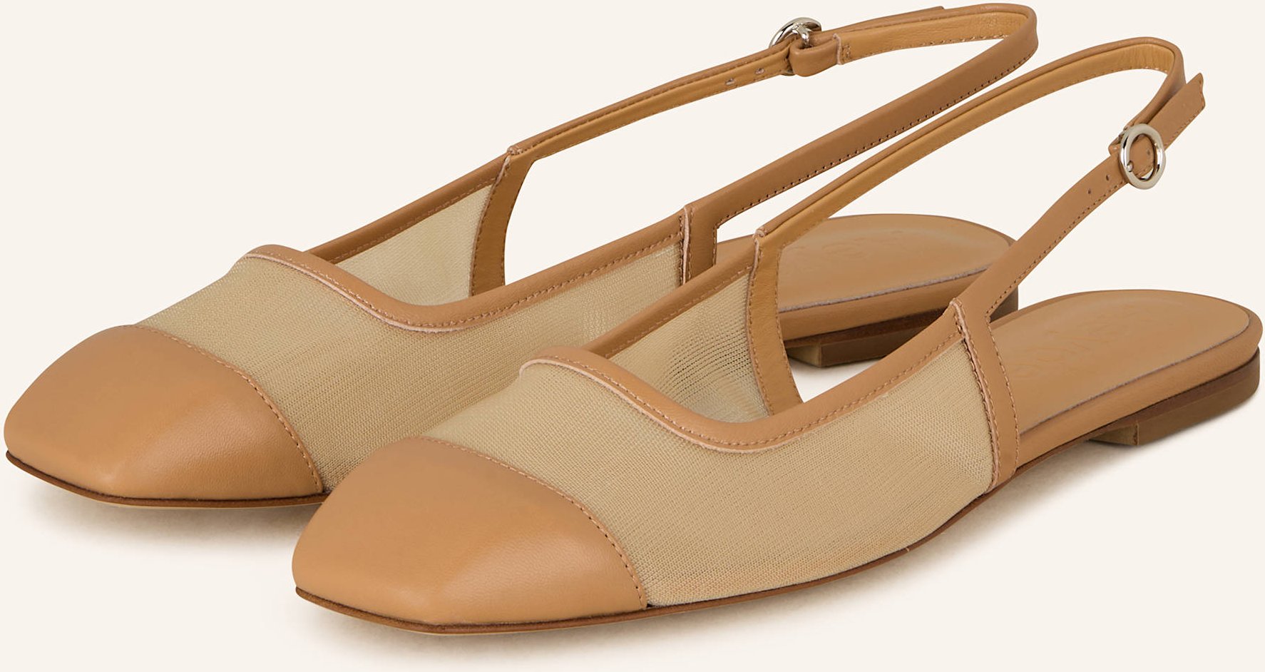 Aeyde Slingballerinas Geraldine beige