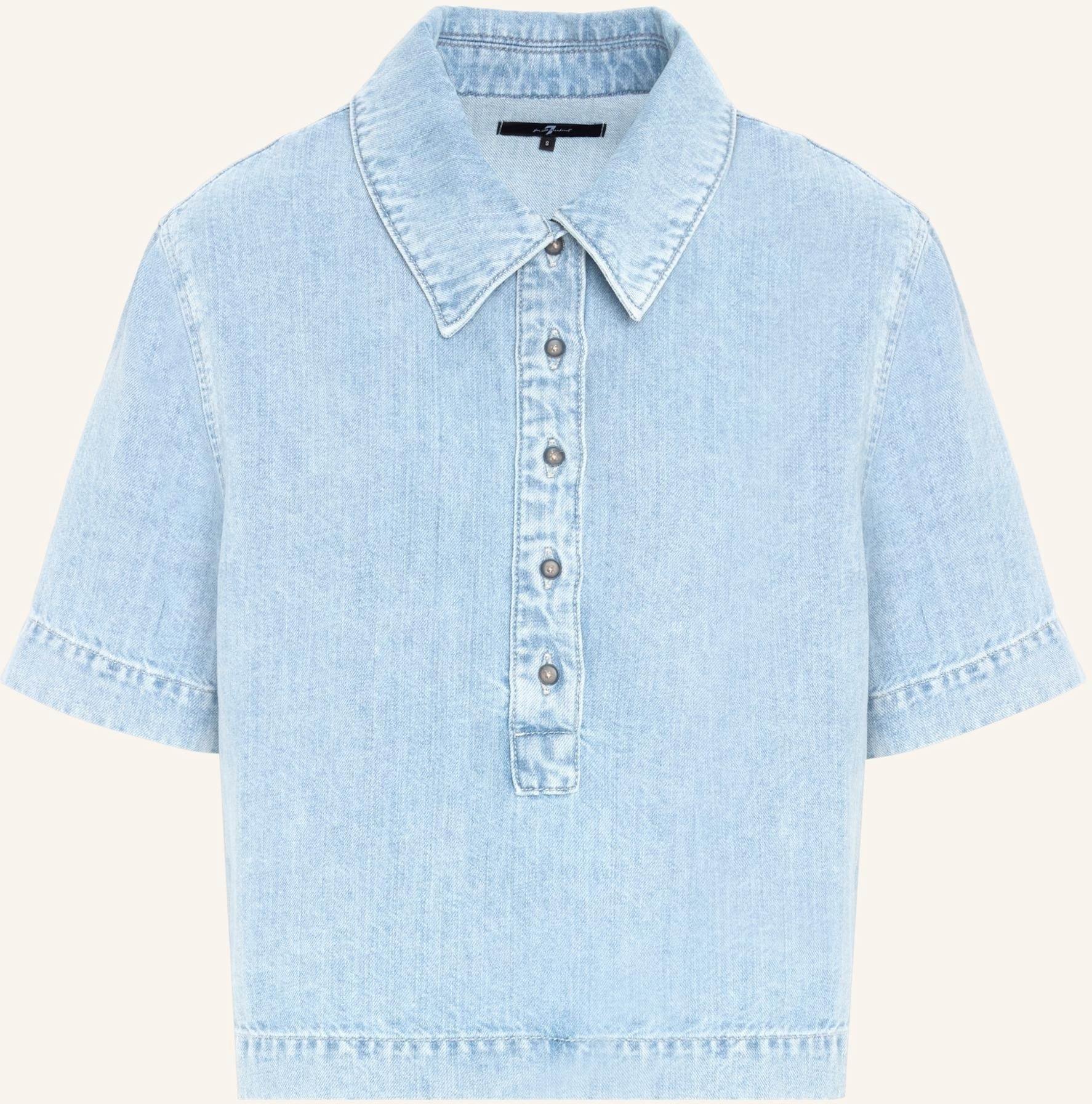 7 For All Mankind Denim Polo blau