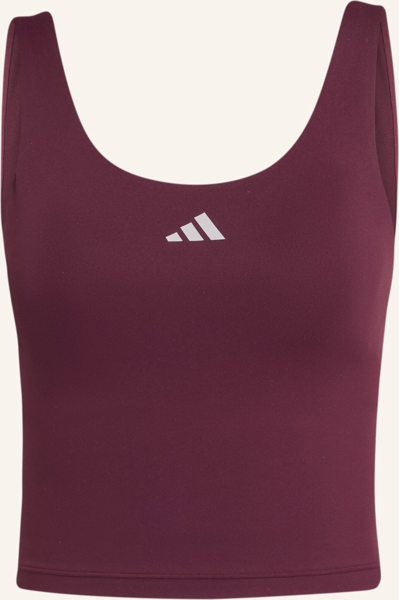 Adidas 3-Streifen Studio All Me Tanktop, Leicht Stützend rot