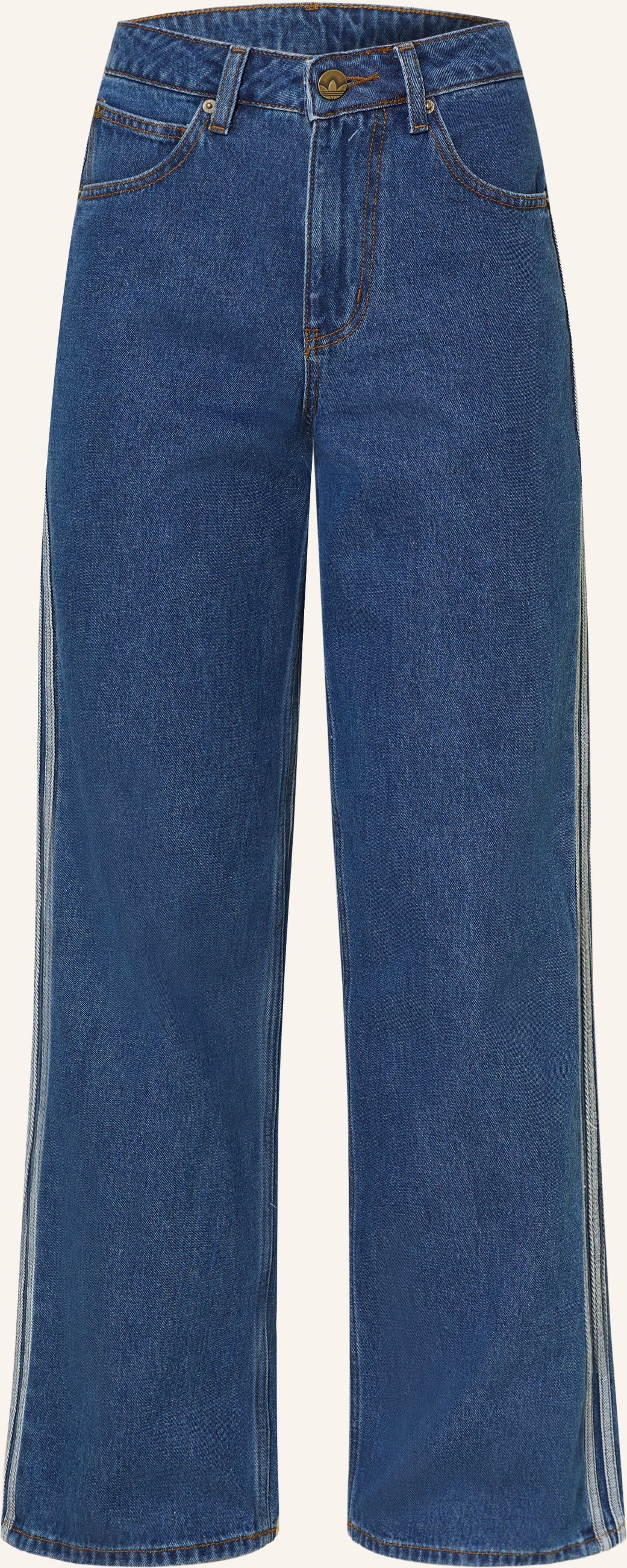 Adidas Originals Straight Jeans Firebird Denim blau