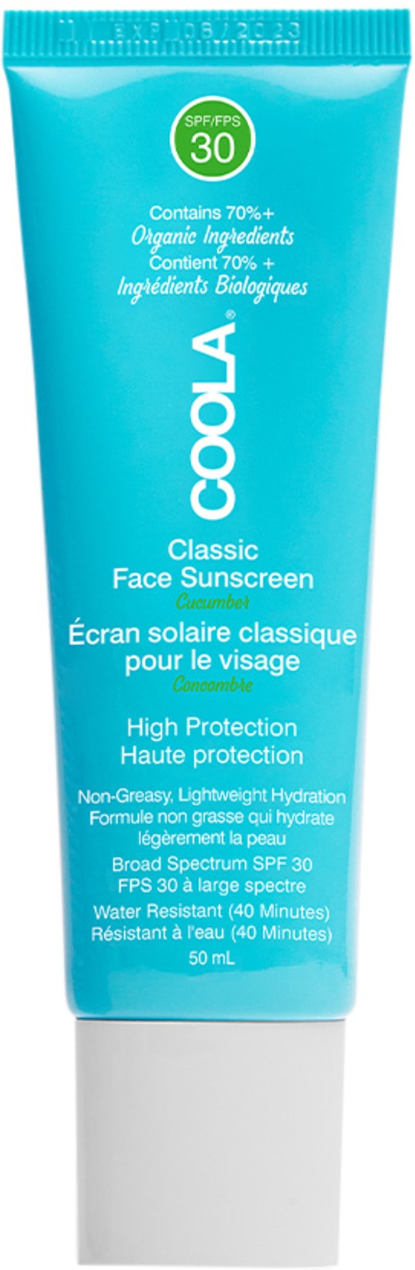 Coola Classic Face Sunscreen Cucumber Spf 30 Sonnenschutz für das Gesicht 50 ml