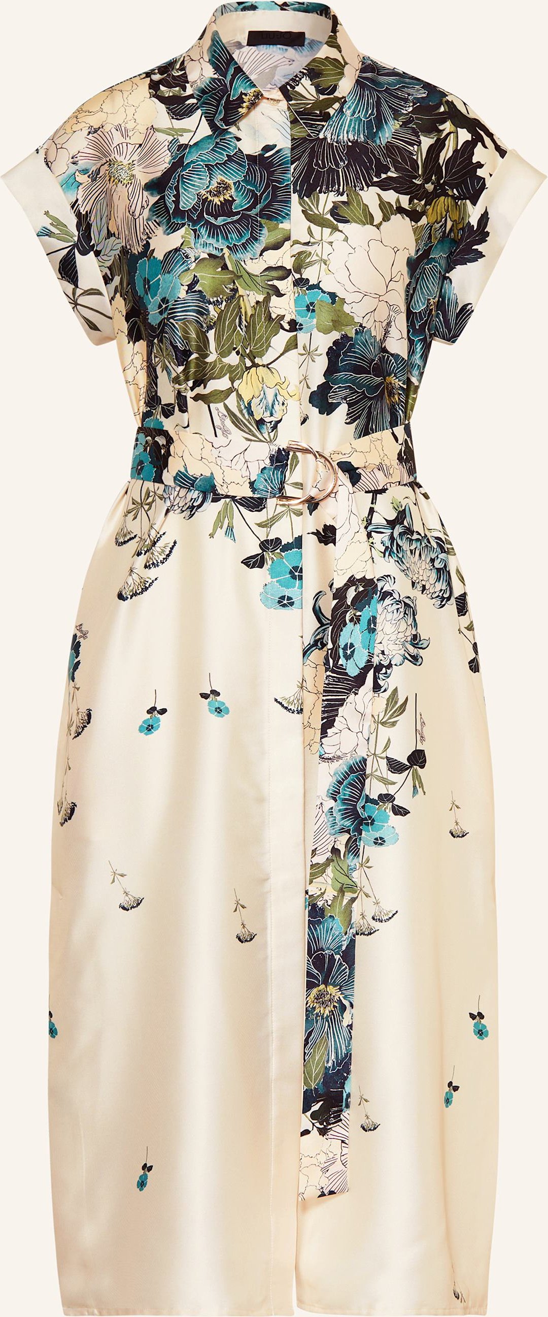 Thumbnail - Liu Jo Hemdblusenkleid Aus Satin weiss