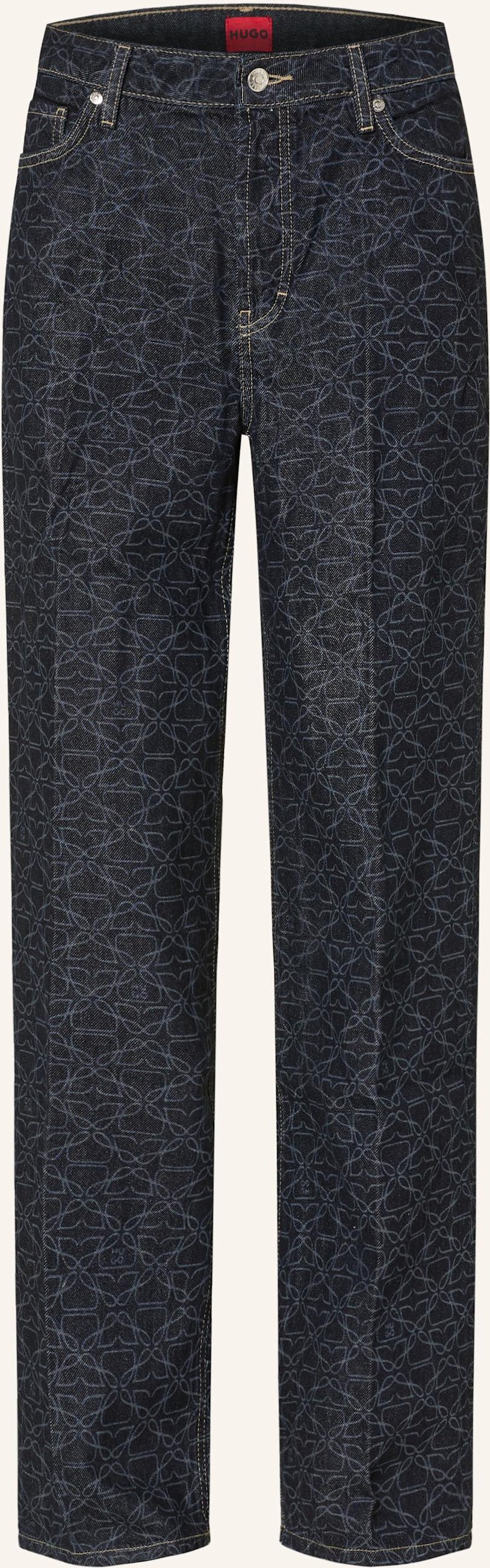 Hugo Wide Leg Jeans blau