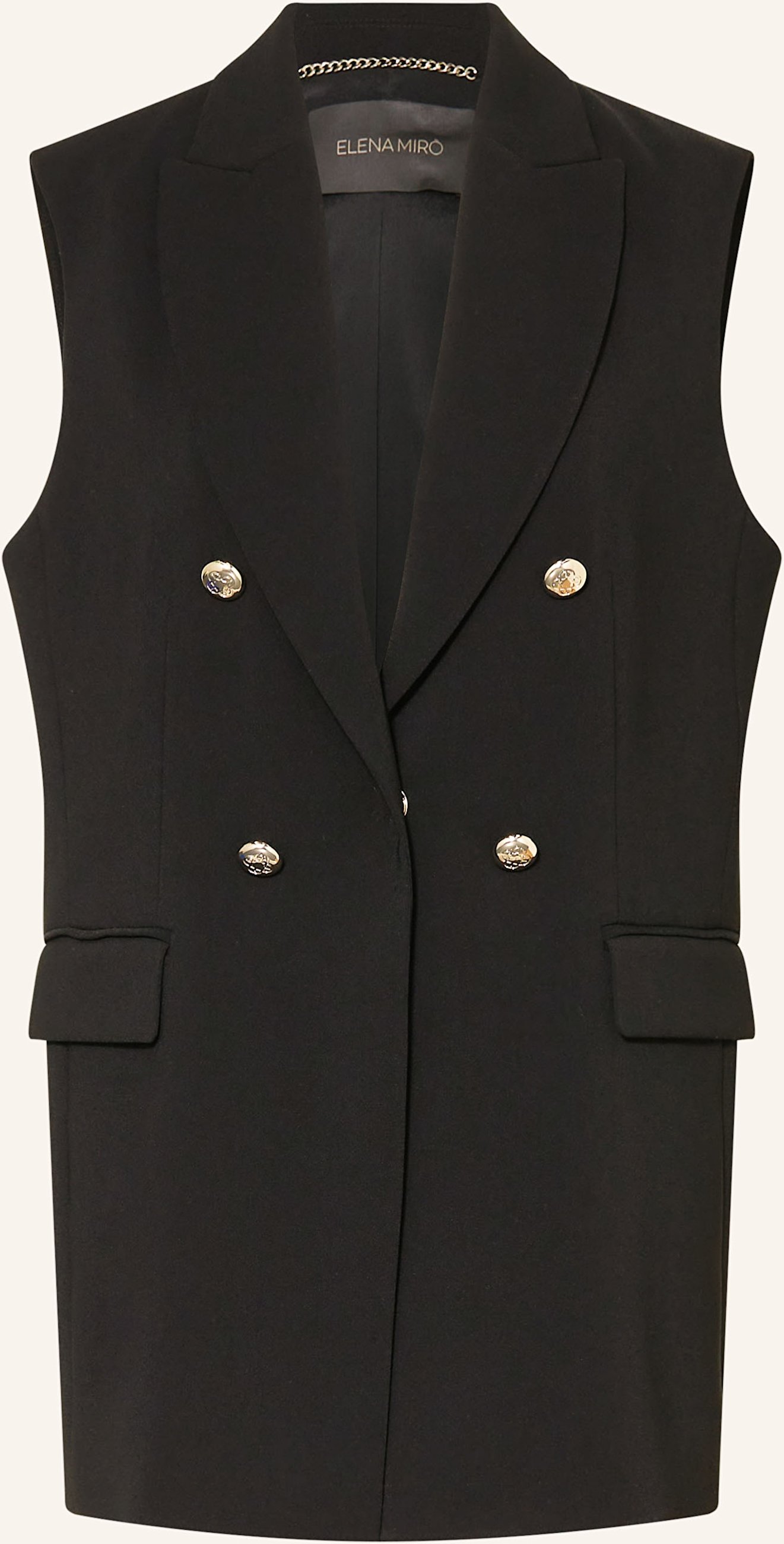 Elena Miro Blazerweste schwarz