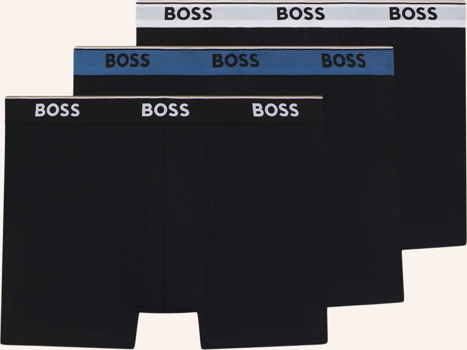 Boss Boxershort Boxerbr 3p Power schwarz