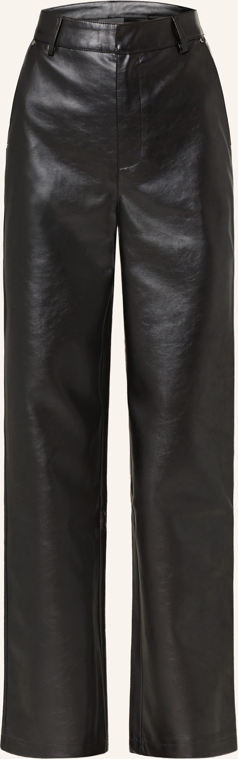 Leger Studio Hose Insa In Lederoptik schwarz