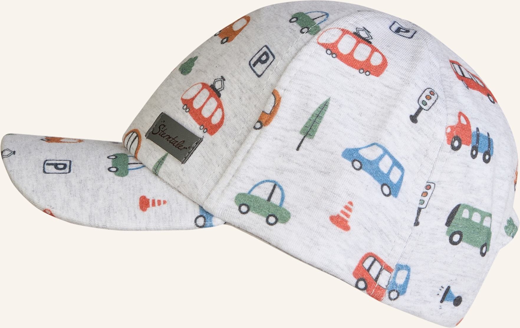 Sterntaler Basecap Fahrzeuge grau