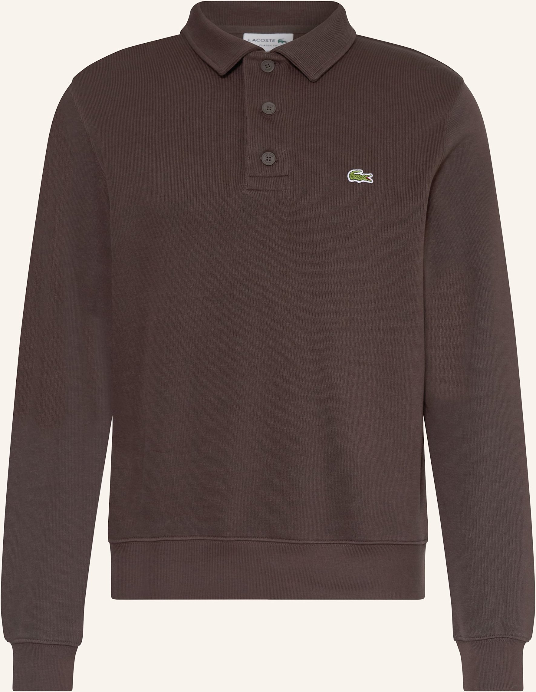 Lacoste Piqué-Poloshirt Classic Fit braun
