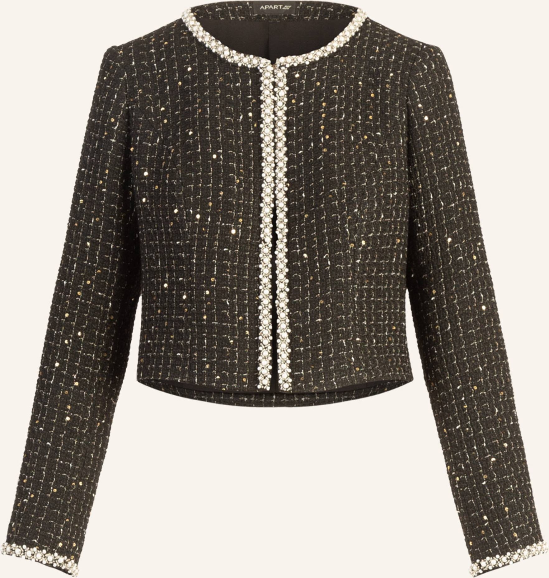 Apart Bouclé Bolero schwarz