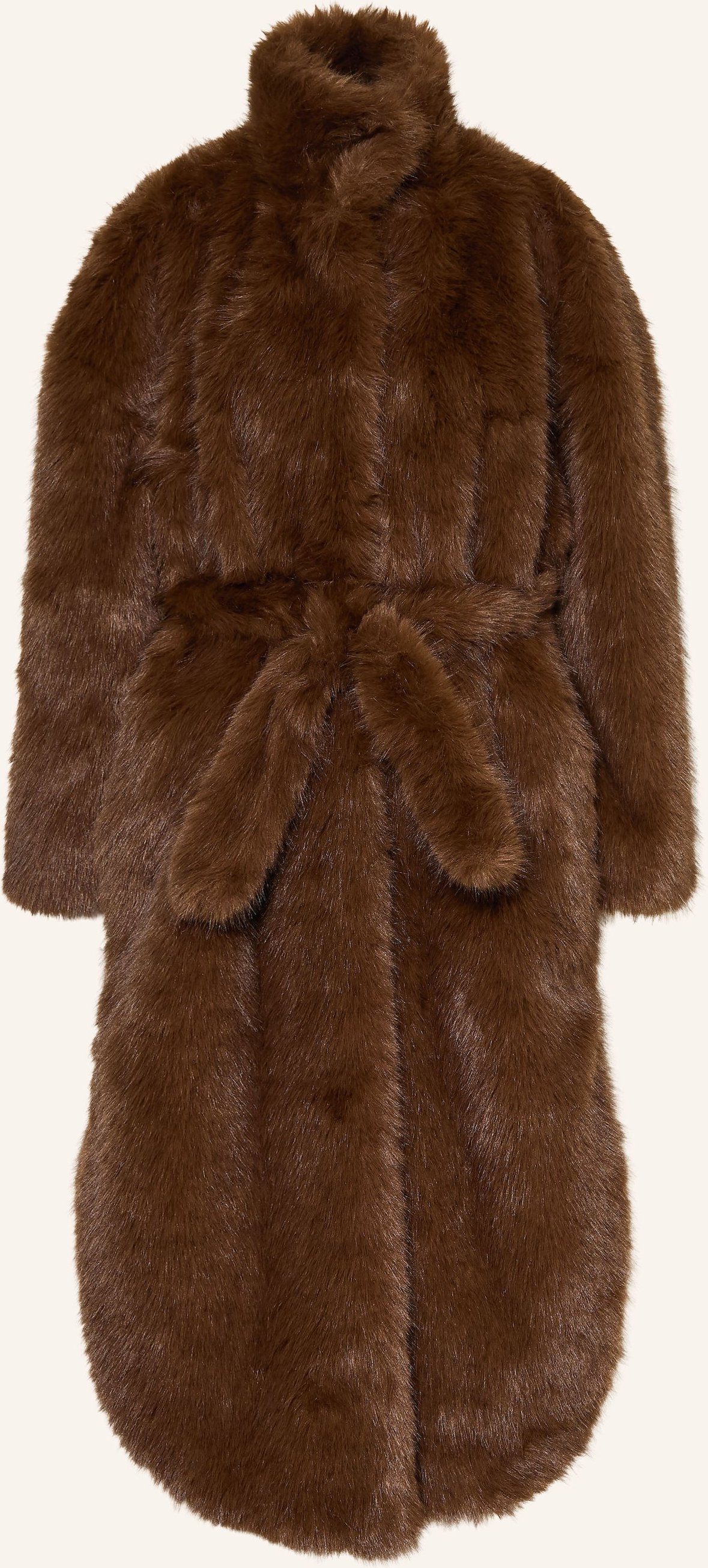 The Frankie Shop Kunstfell-Mantel Ravello braun