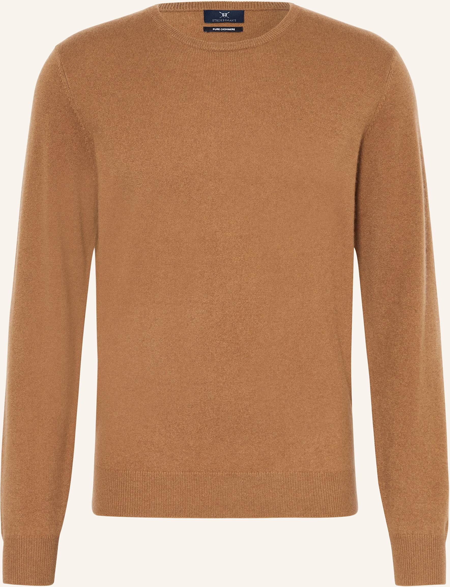 Strokesman's Cashmere-Pullover braun