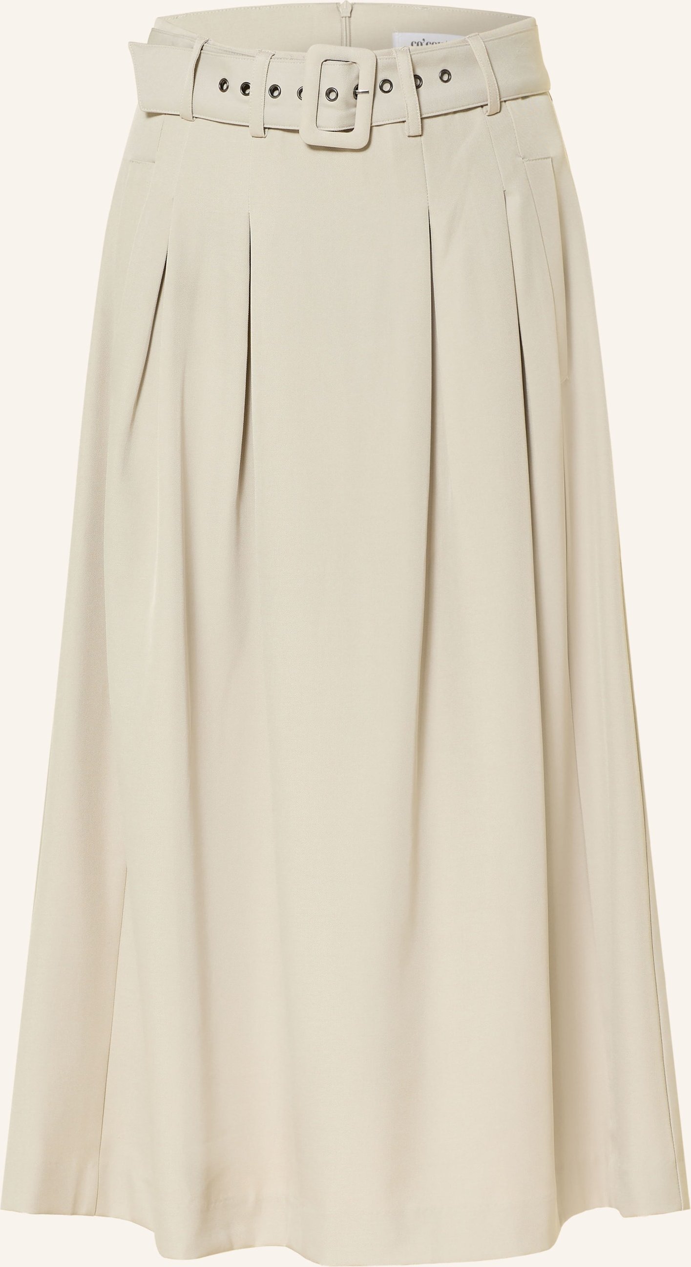Co'couture Faltenrock beige