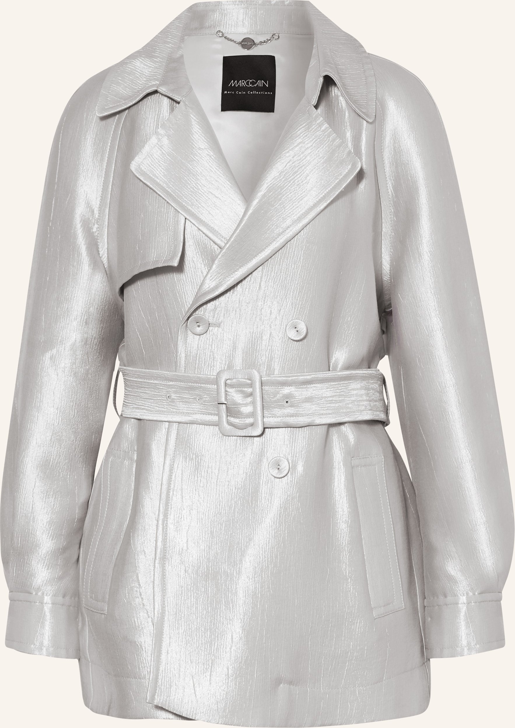 Marc Cain Trenchcoat silber