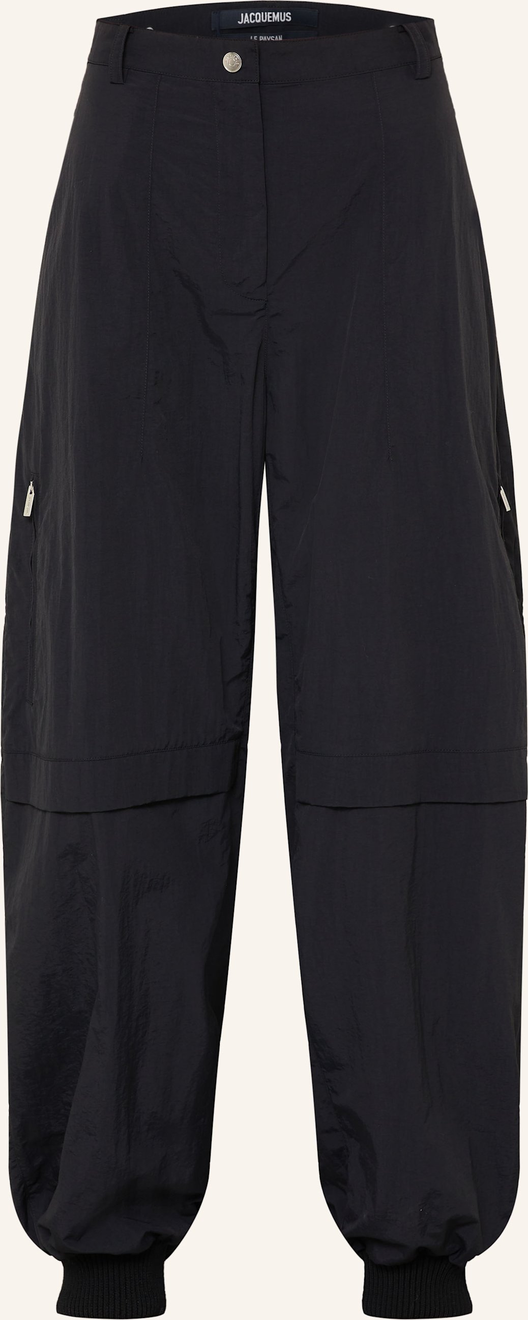 Jacquemus Cargohose Le Cargo Ovalo schwarz