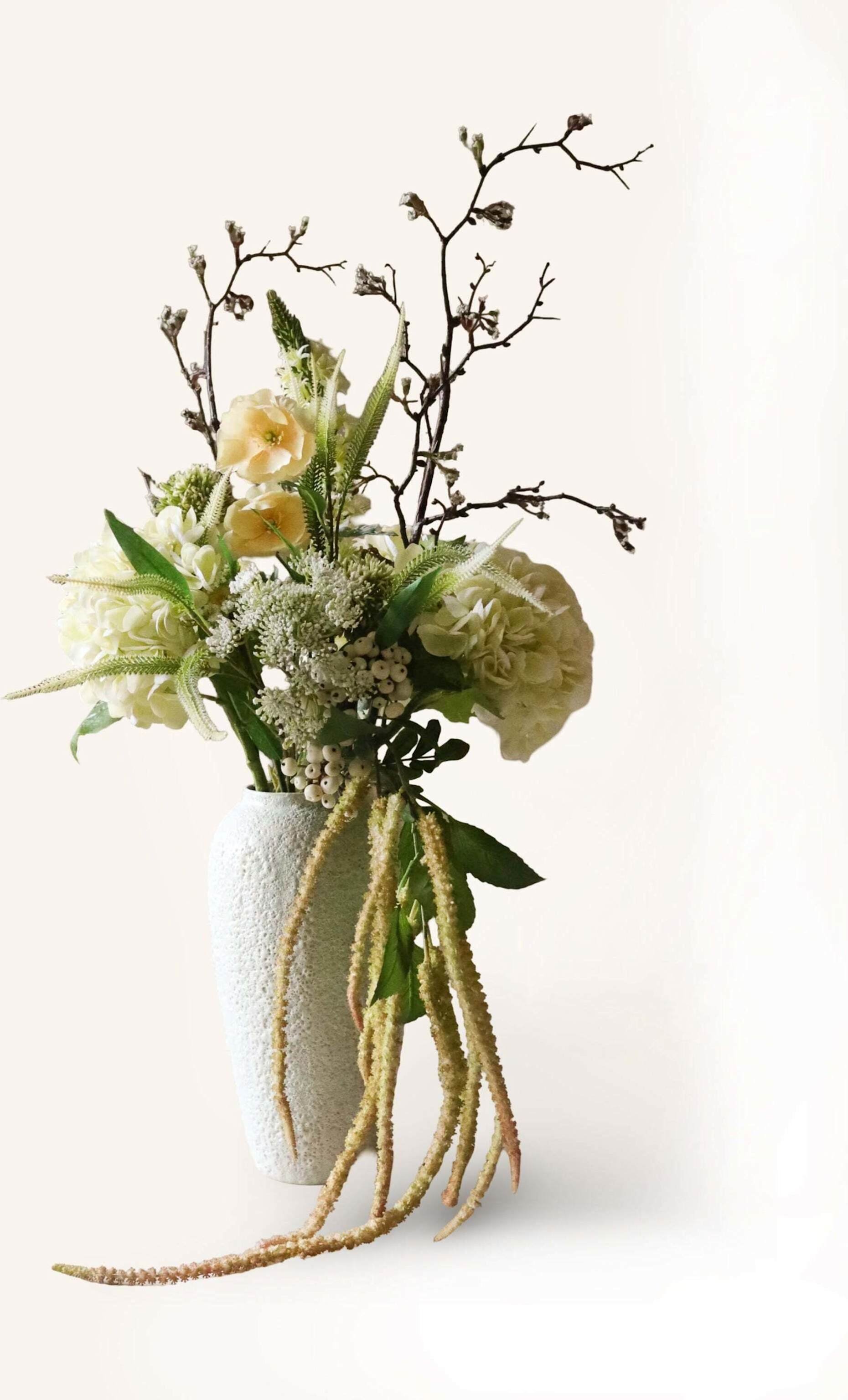 Botané Künstlicher Blumenstrauß Ivory Cascade weiss