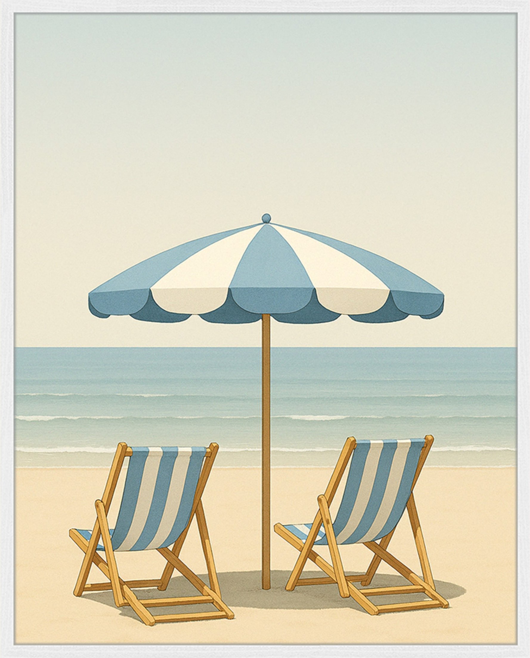 Any Image Wandbild Sanfte Tage Mit Rahmen weiss