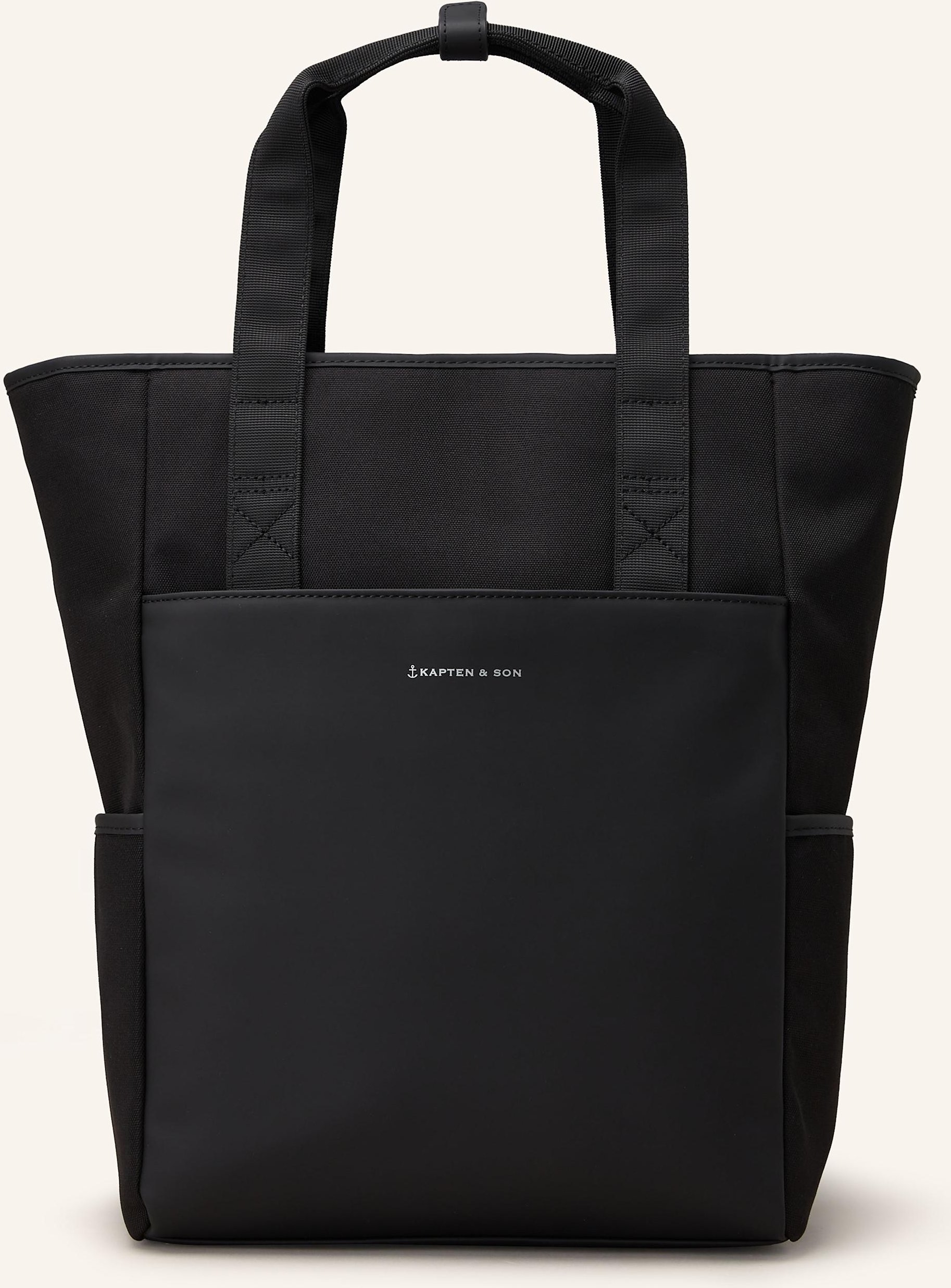 Kapten & Son Set Lindby: Wickeltasche, Kulturtasche, Wickelunterlage Und Buggy Straps schwarz