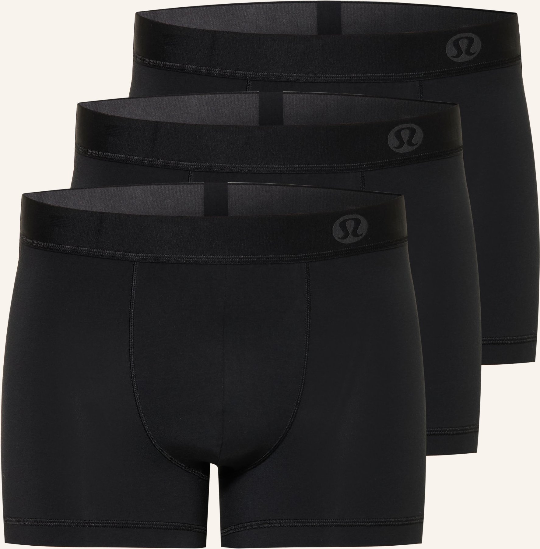 Lululemon 3er-Pack Boxershorts Aim schwarz