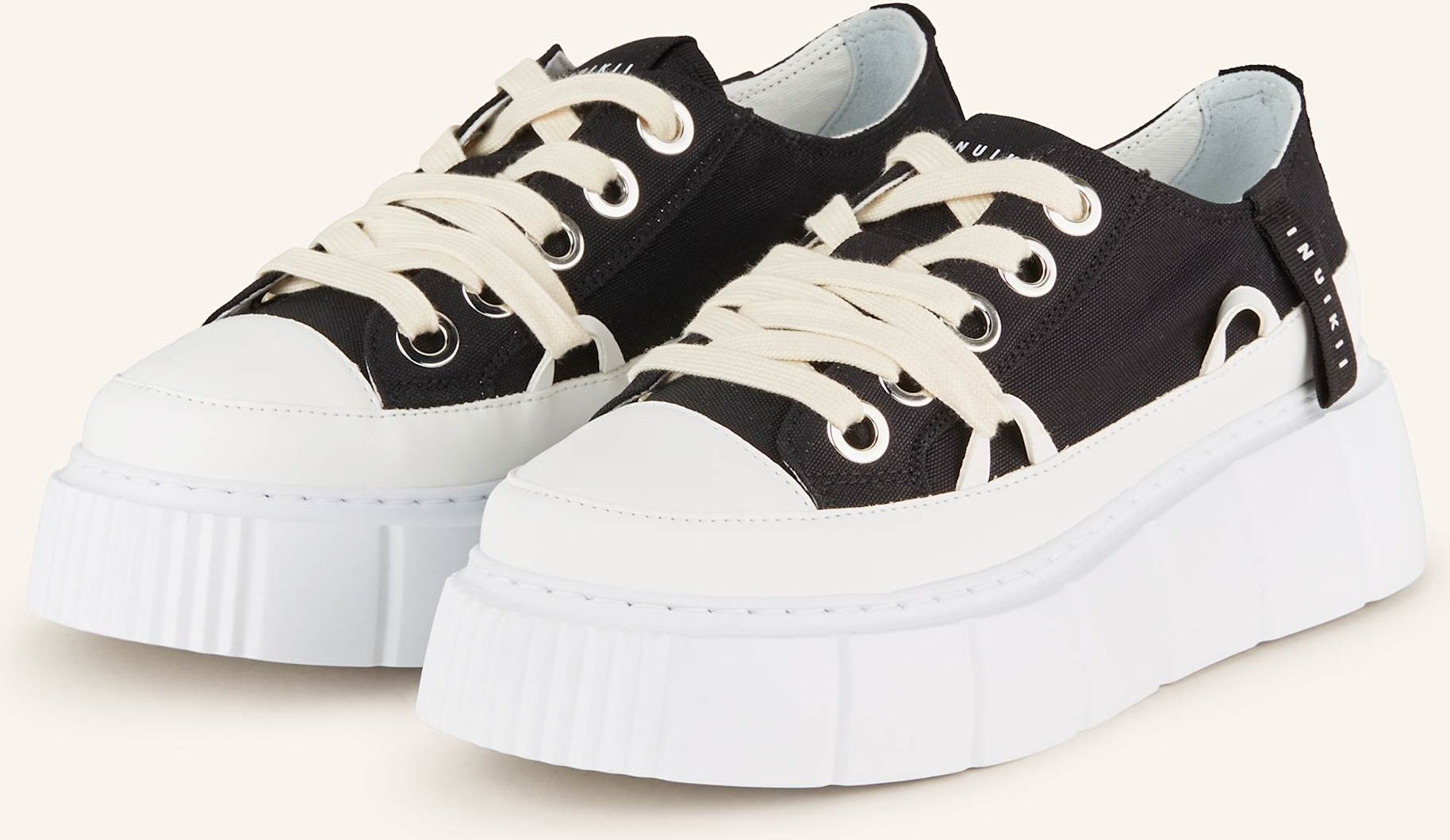 Thumbnail - Inuikii Sneaker Matilda Canvas Low schwarz