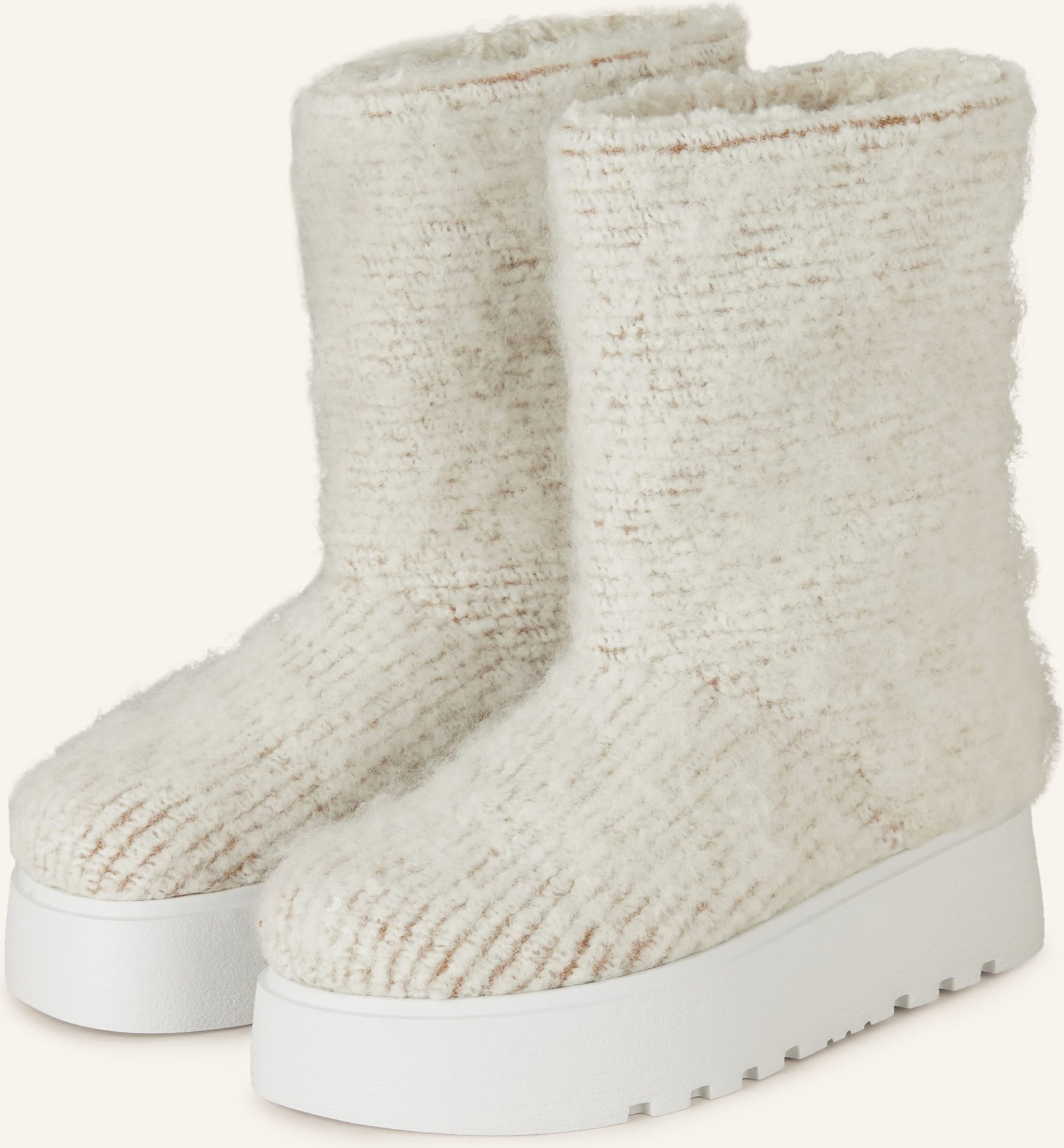 Casadei Plateau-Boots Homing Ale weiss
