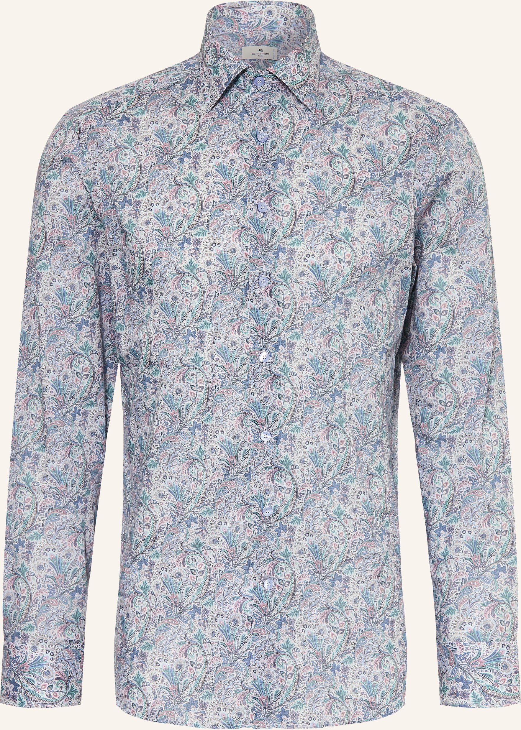 Etro Hemd Slim Fit blau