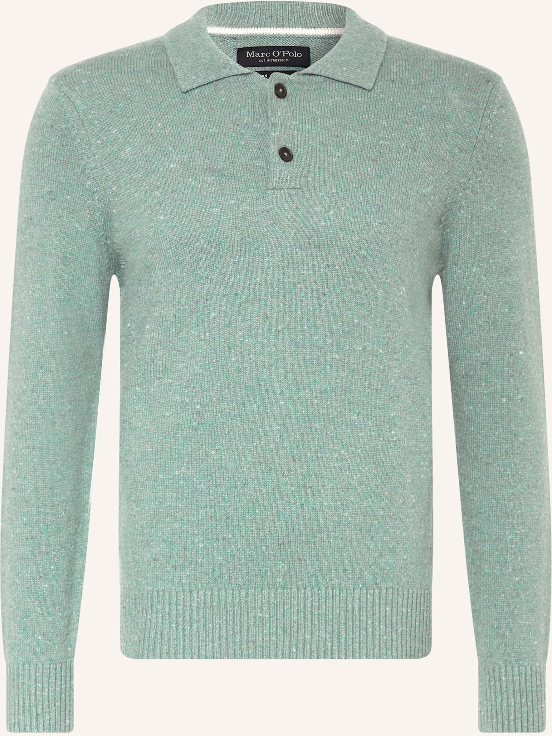 Marc O'polo Strick-Poloshirt gruen