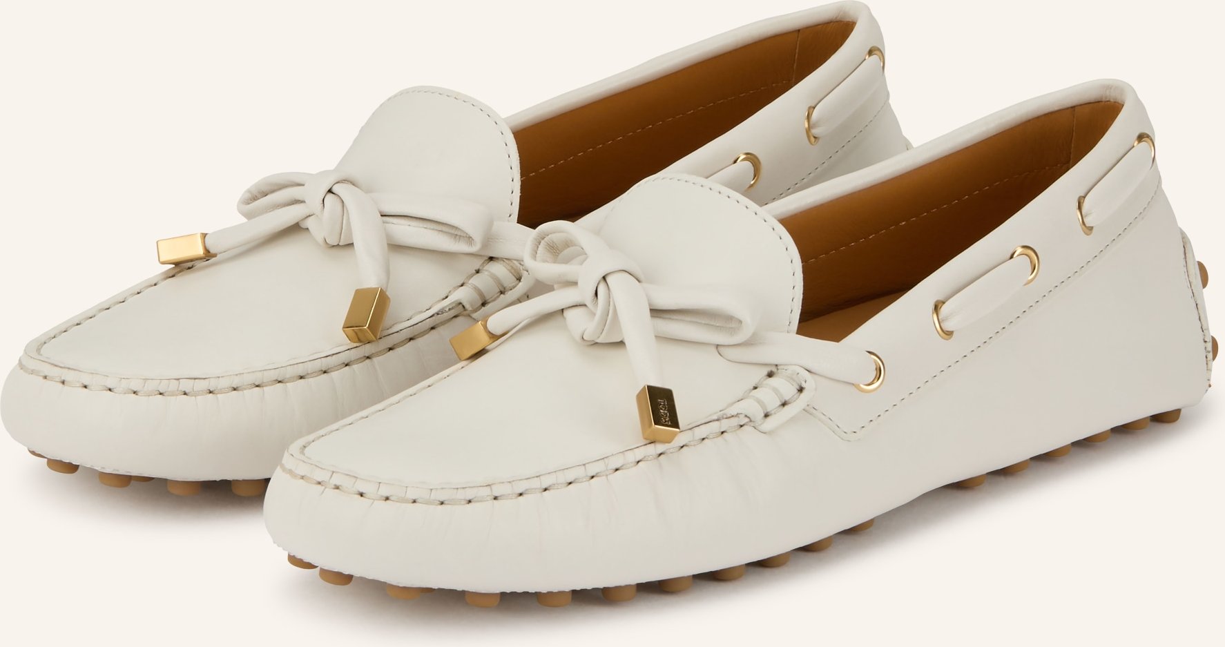 Tod's Mokassins Gommino weiss