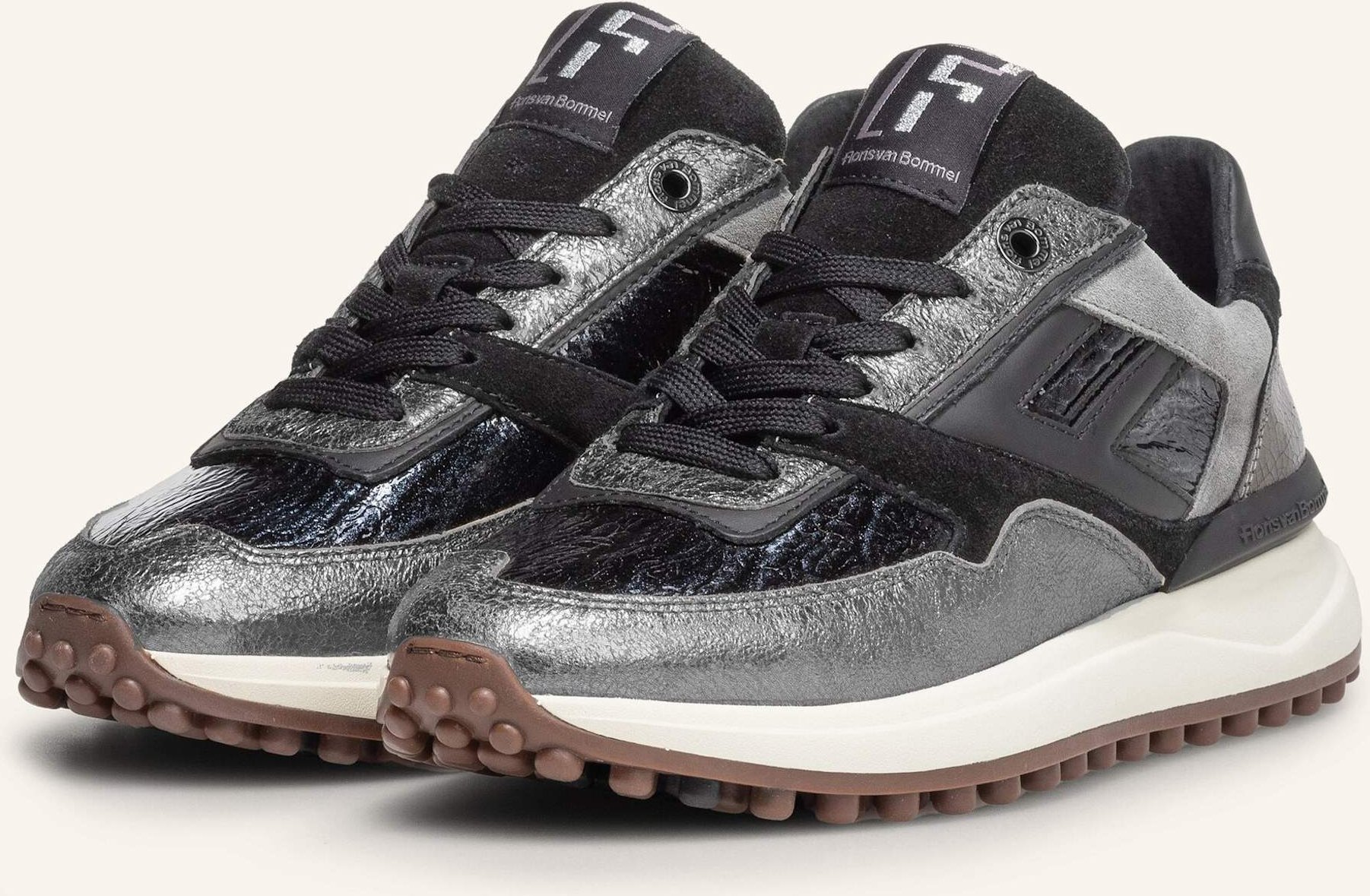 Floris Van Bommel Sneaker Noppi 36 silber