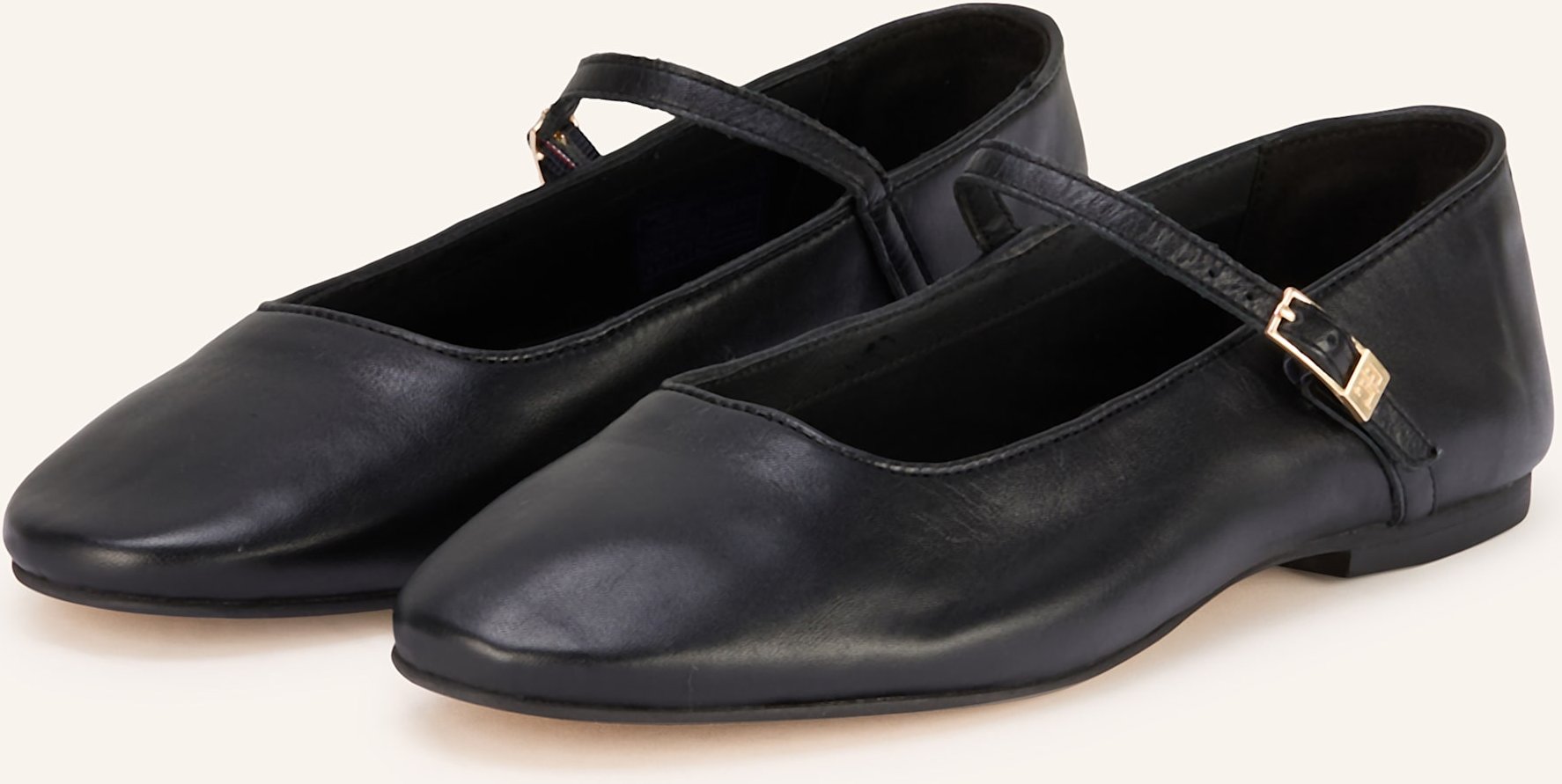 Tommy Hilfiger Mary-Jane-Ballerinas schwarz