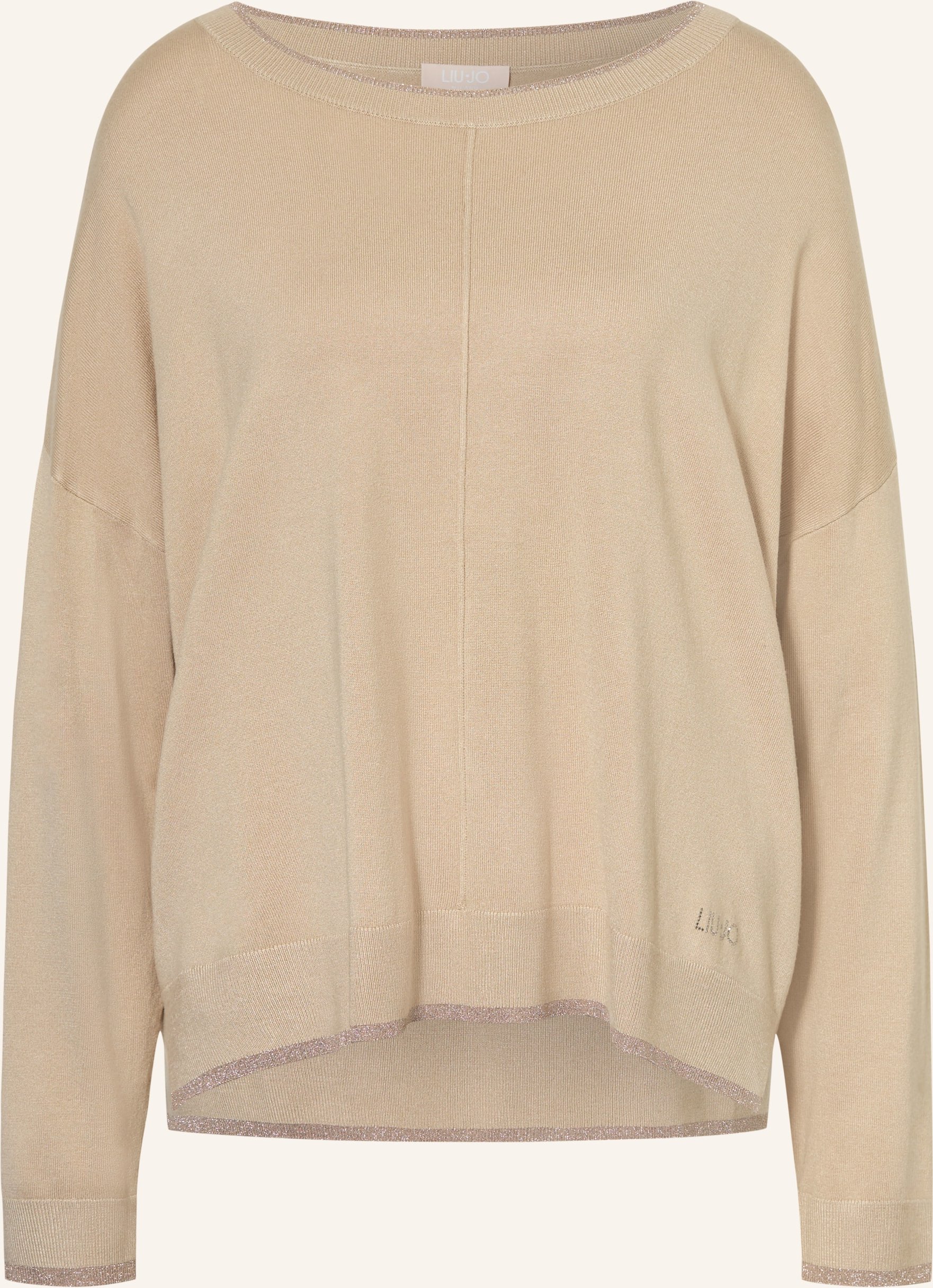 Liu Jo Pullover Mit Glitzergarn beige