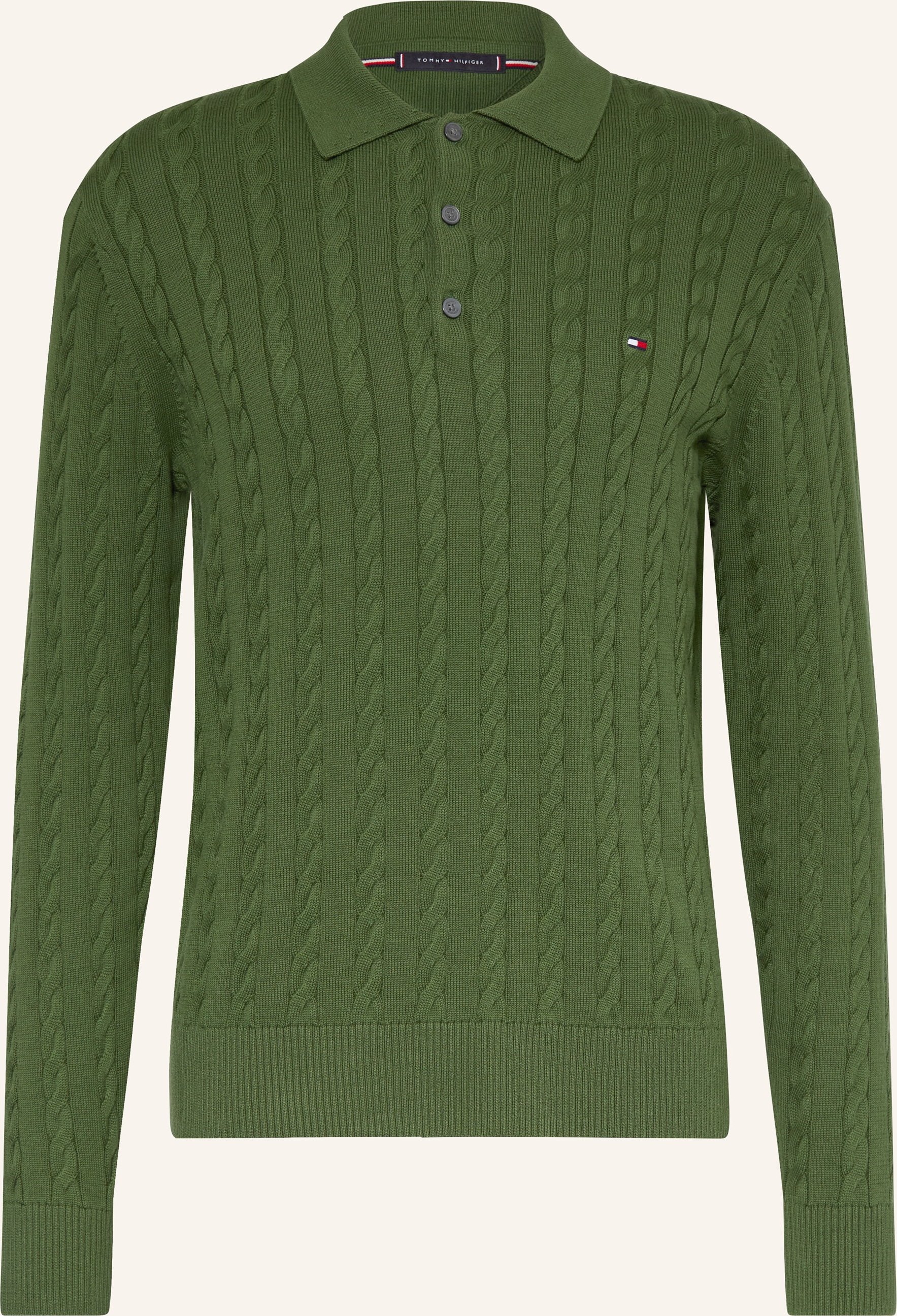 Tommy Hilfiger Strick-Poloshirt gruen