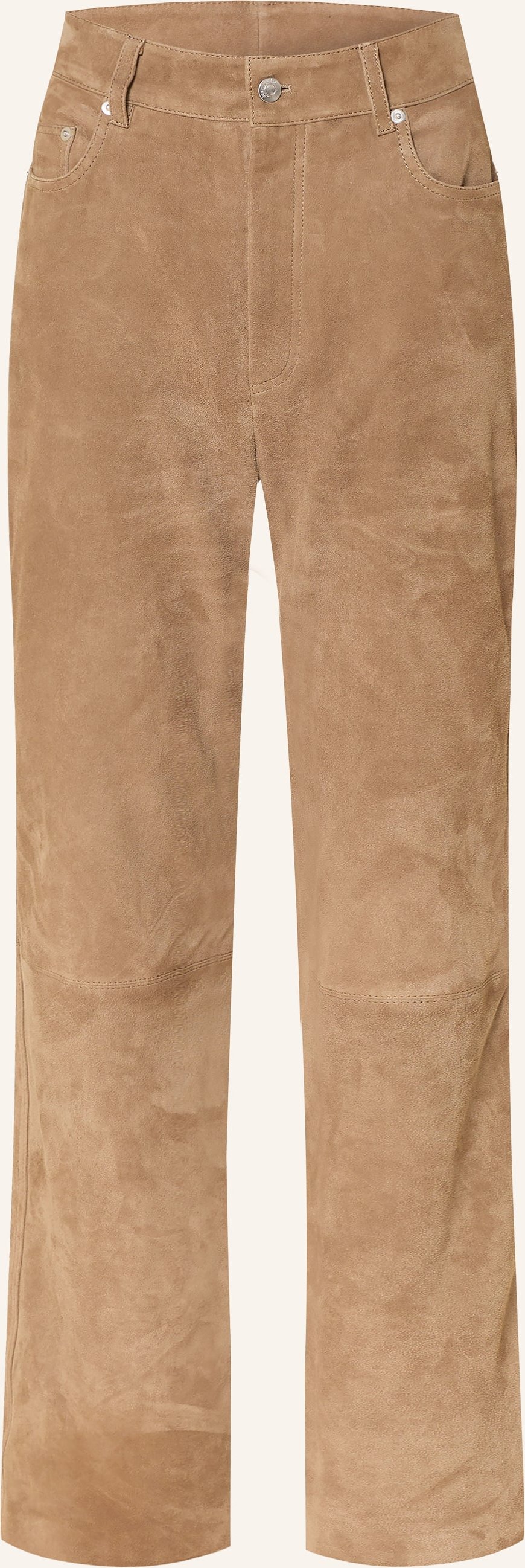 Nanushka Lederhose Seldes braun