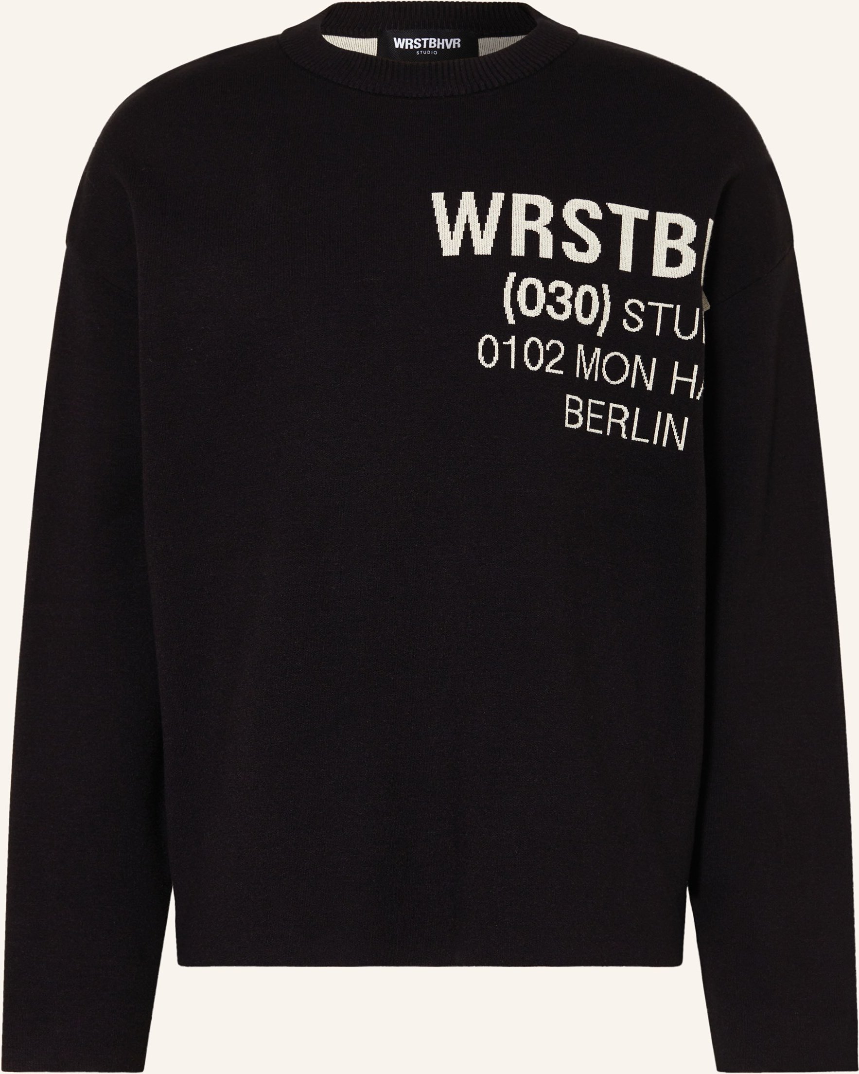 Wrstbhvr Oversized-Pullover Nieo Knit schwarz