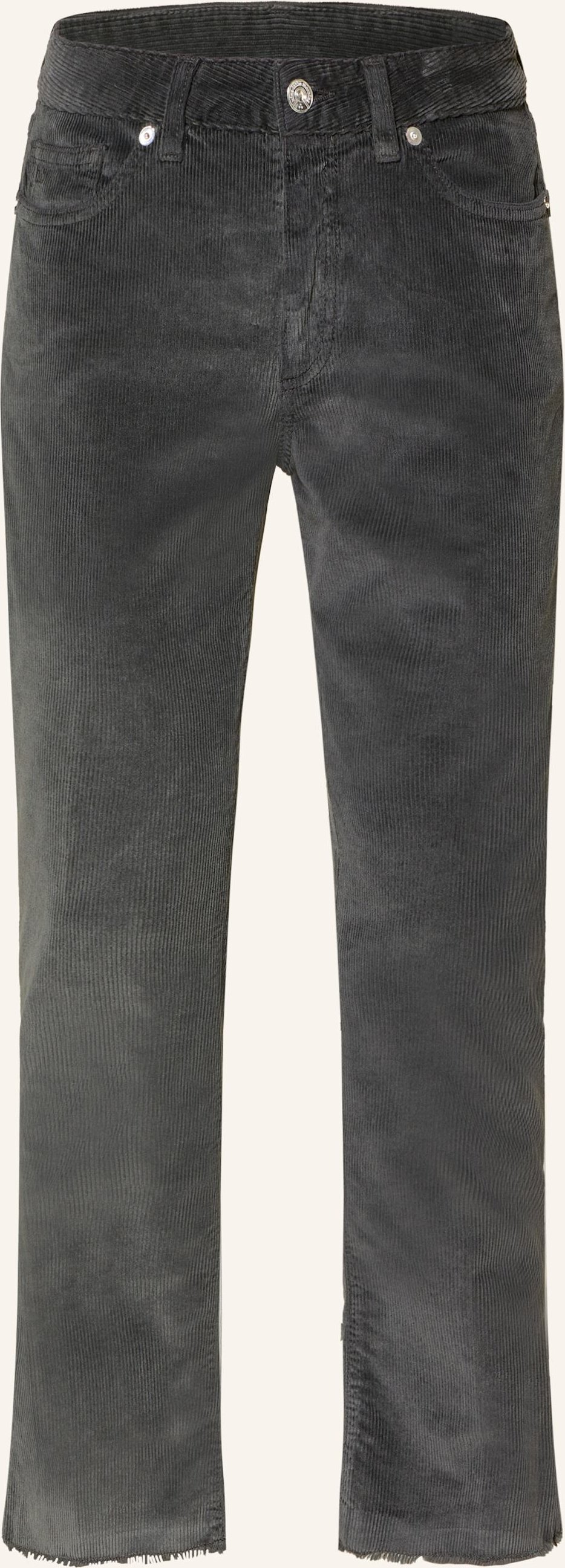 Nine:Inthe:Morning 7/8-Cordhose Easy Kick grau