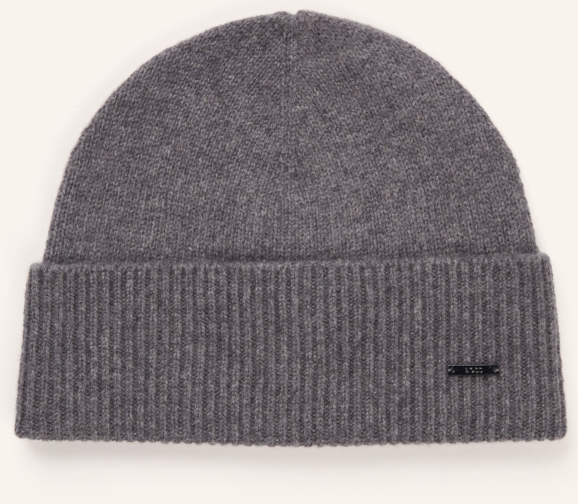 Boss Cashmere-Mütze Honesto grau