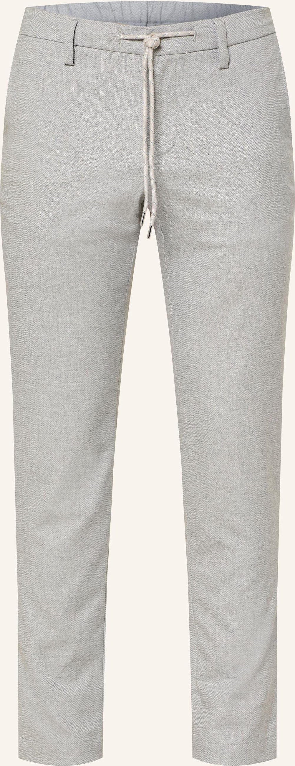 Alberto Chino Jump Im Jogging-Stil Slim Fit grau