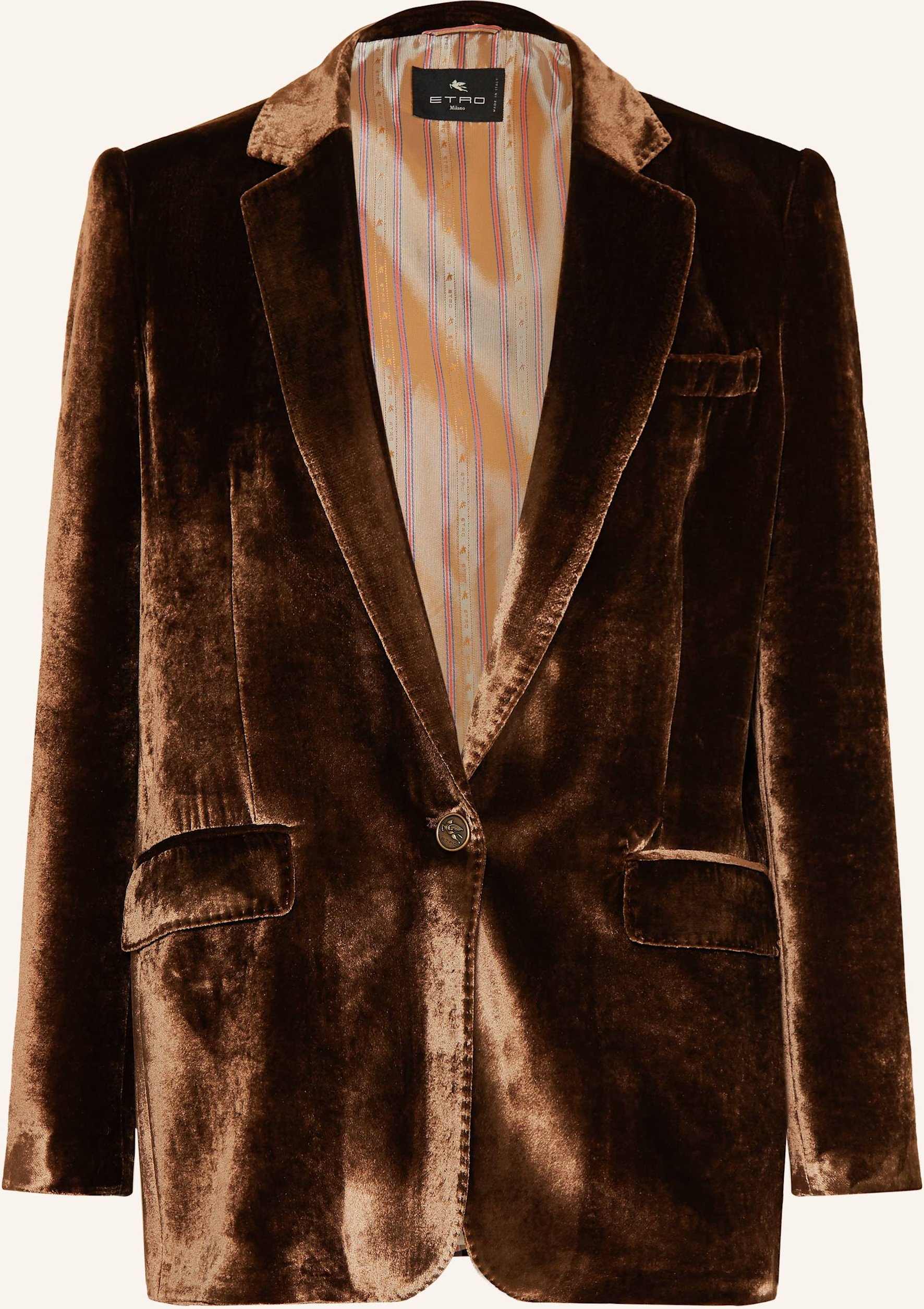 Etro Samtblazer braun