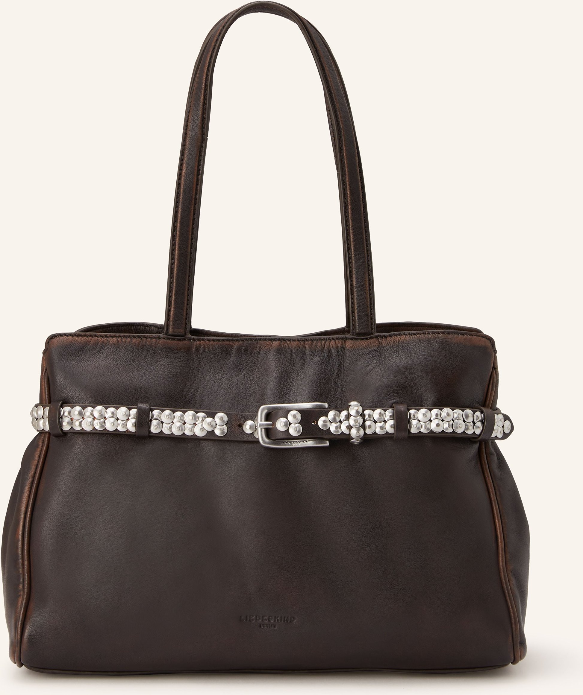 Liebeskind Handtasche Nori Mit Nieten braun