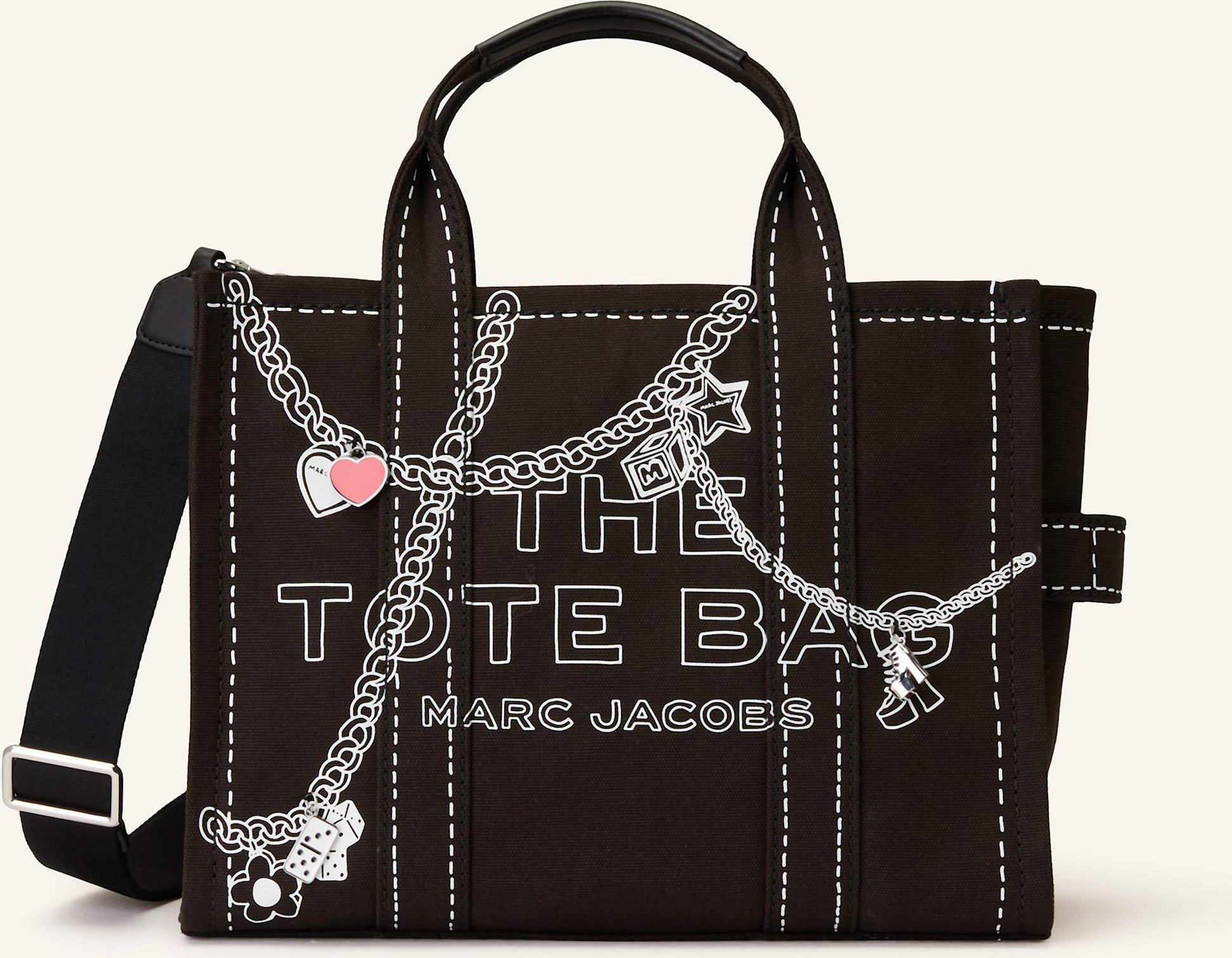 Marc Jacobs Handtasche The Medium Tote Bag schwarz