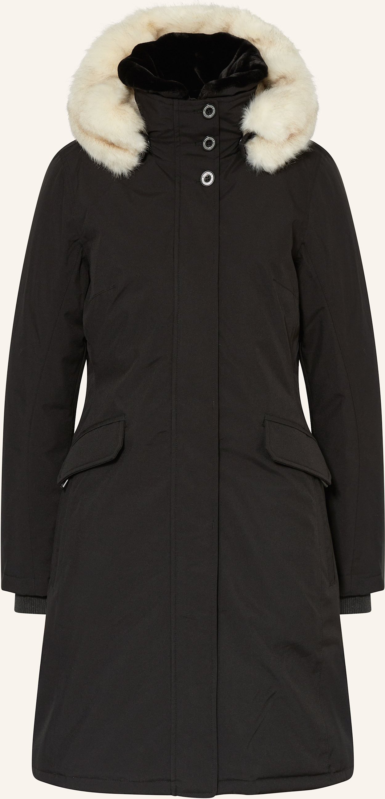 Thumbnail - Wellensteyn Parka Enterprise Classic Long Mit Dupont™ Sorona®-Isolierung Und Abnehmbarem Kunstfell schwarz